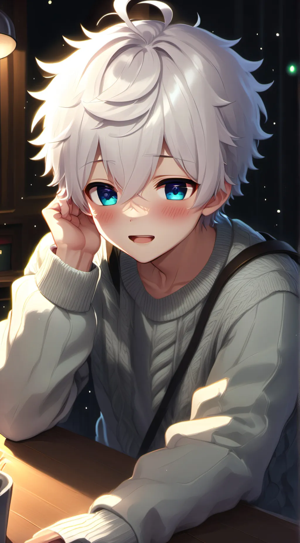 ai character: svan~ background