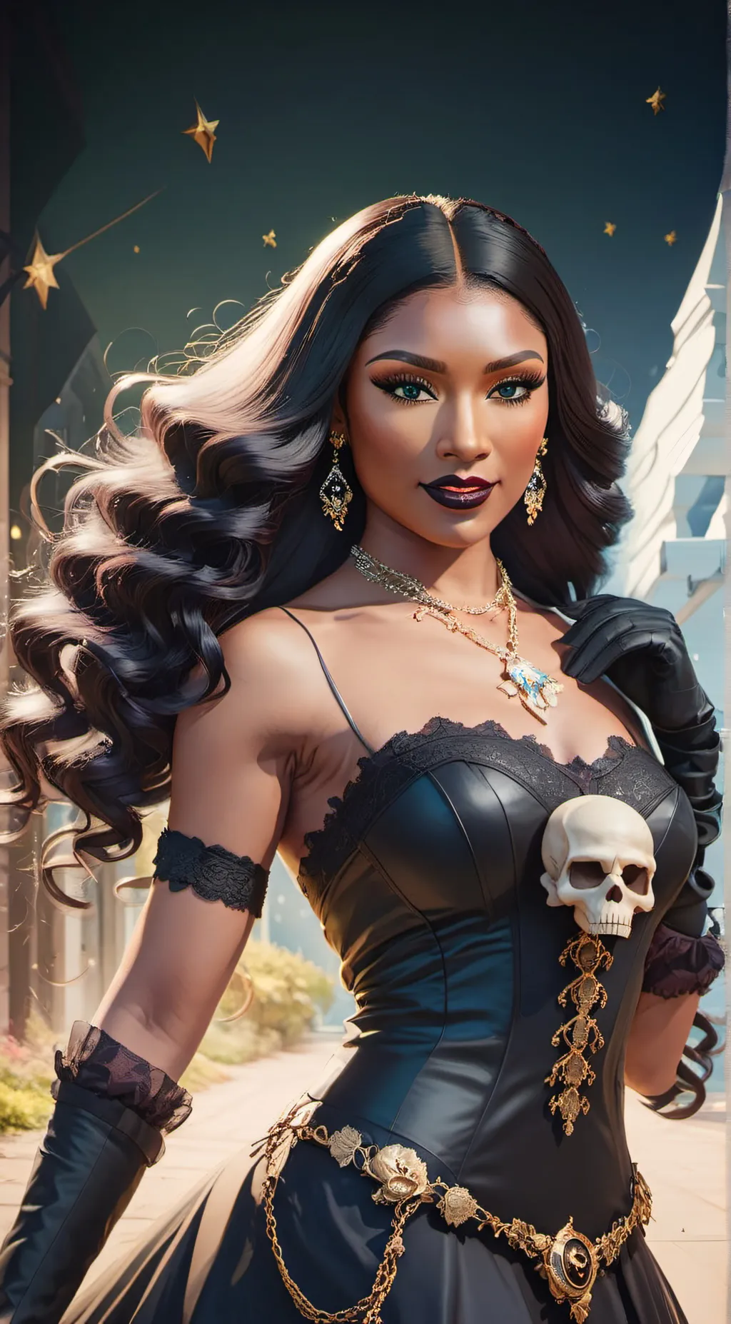 ai character: Megan Hax background