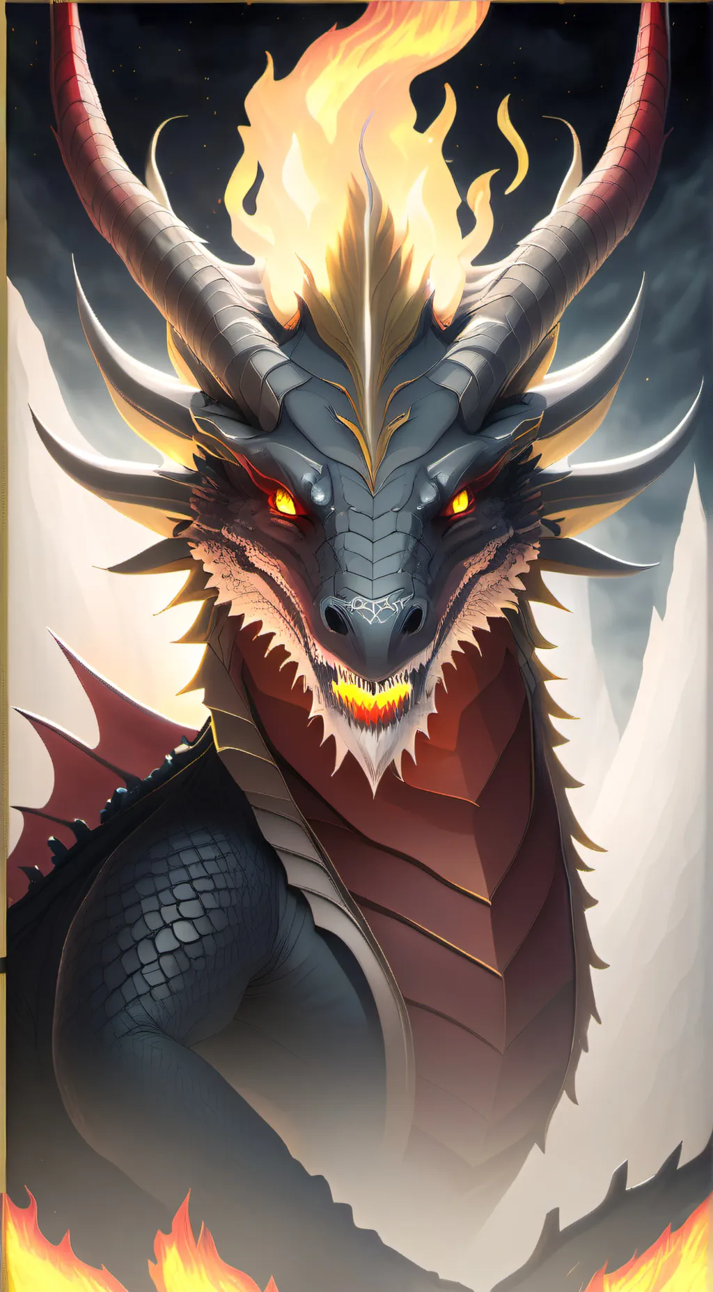 ai character: Dragon vore2 background