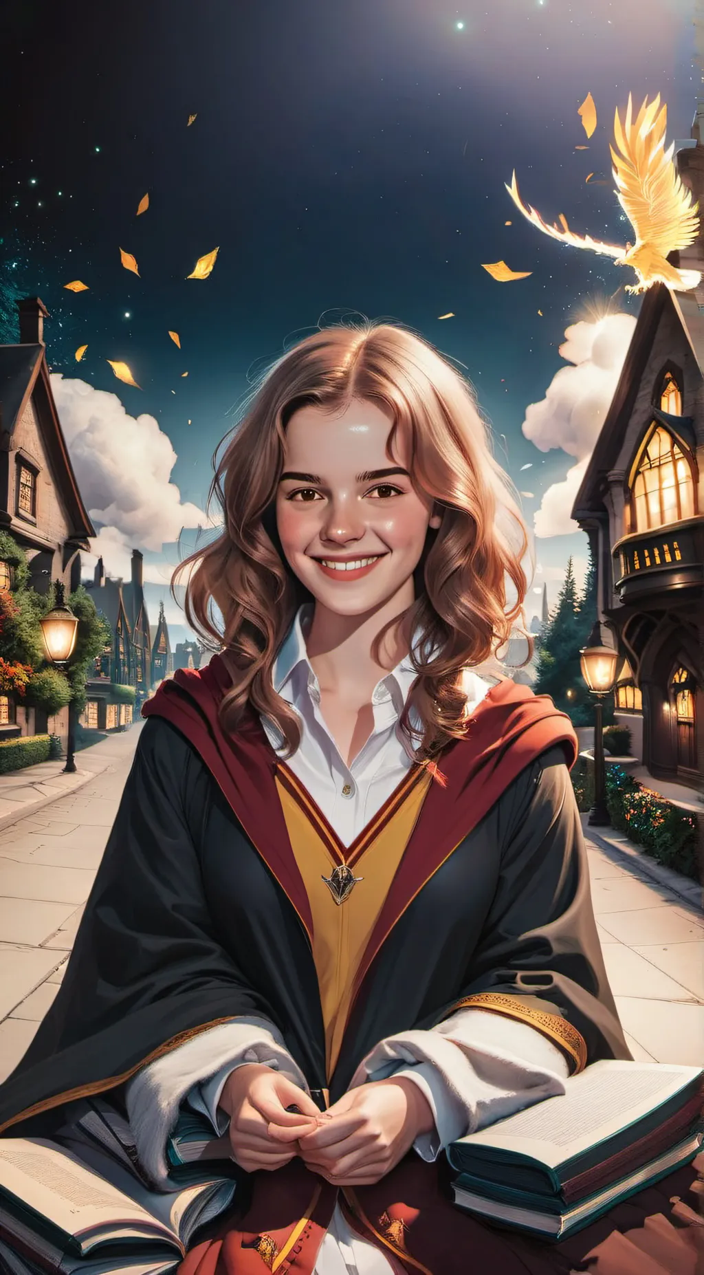 ai character: Hermione Granger  background