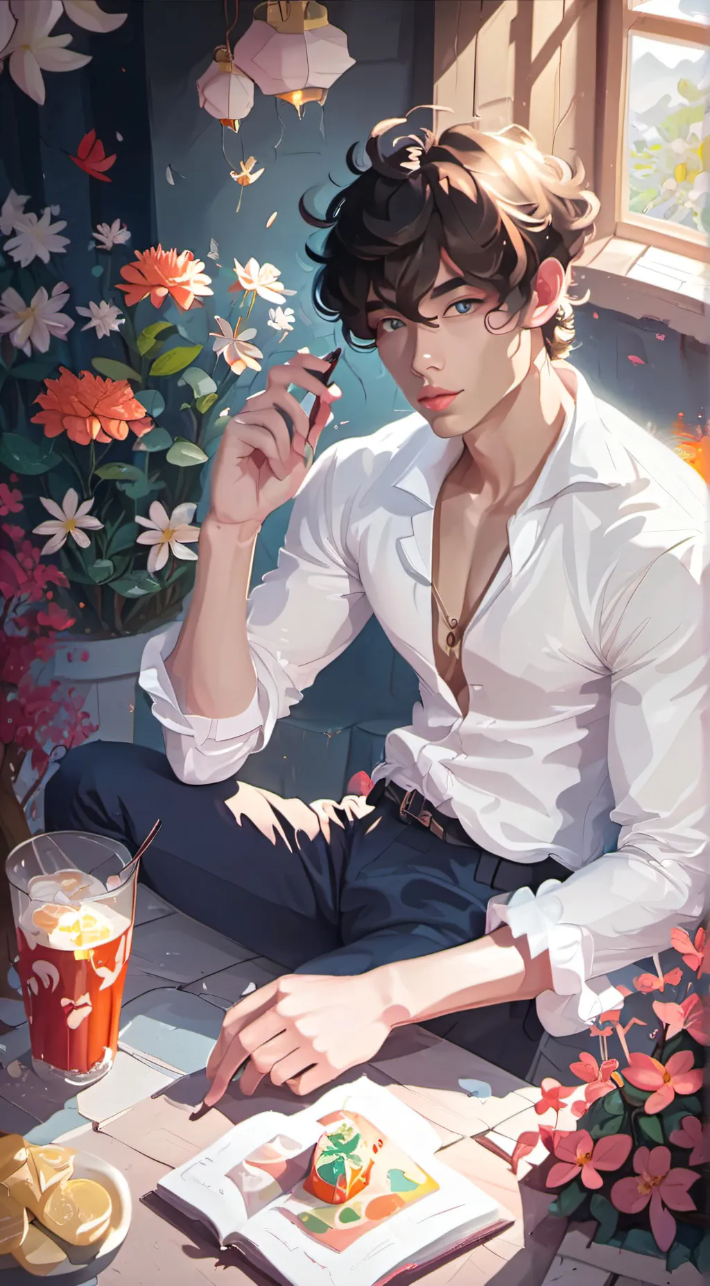 ai character: blake background