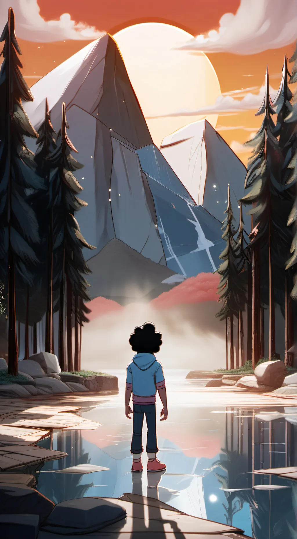 ai character: Steven universe  background