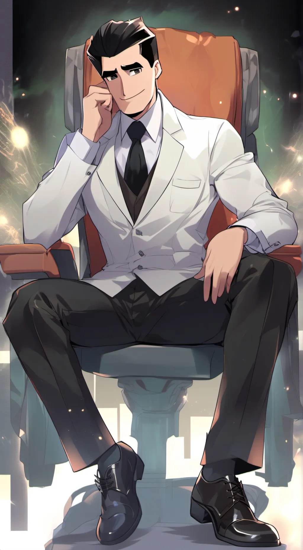ai character: Prof. Utonium  background