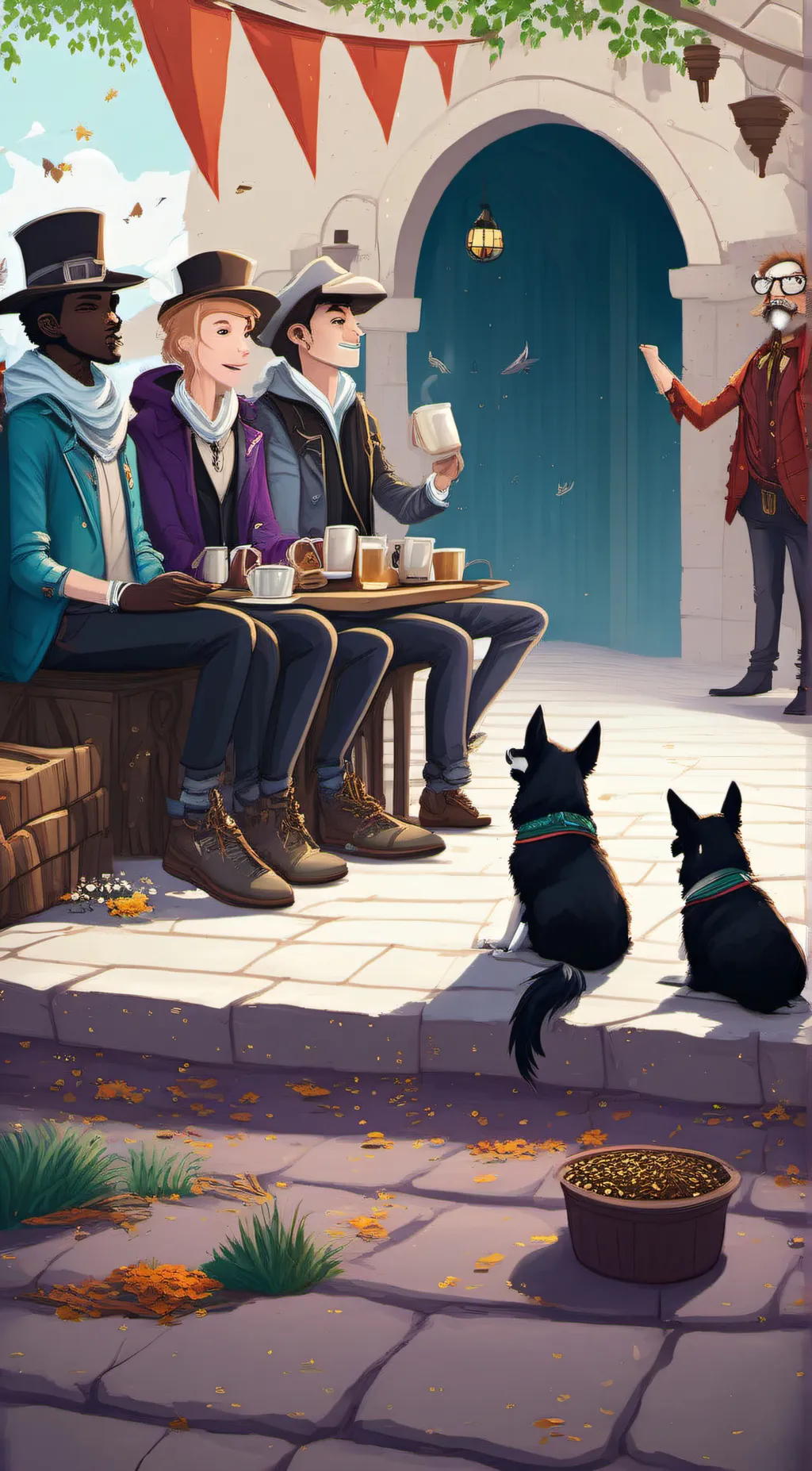 ai character: parck and chister background