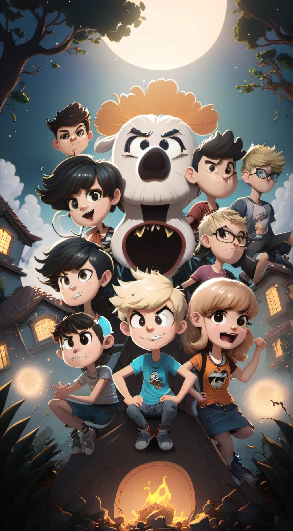 ai character: the loud house  background