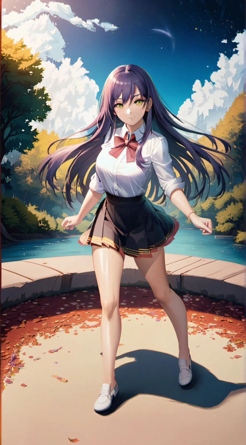 ai character: Girl background