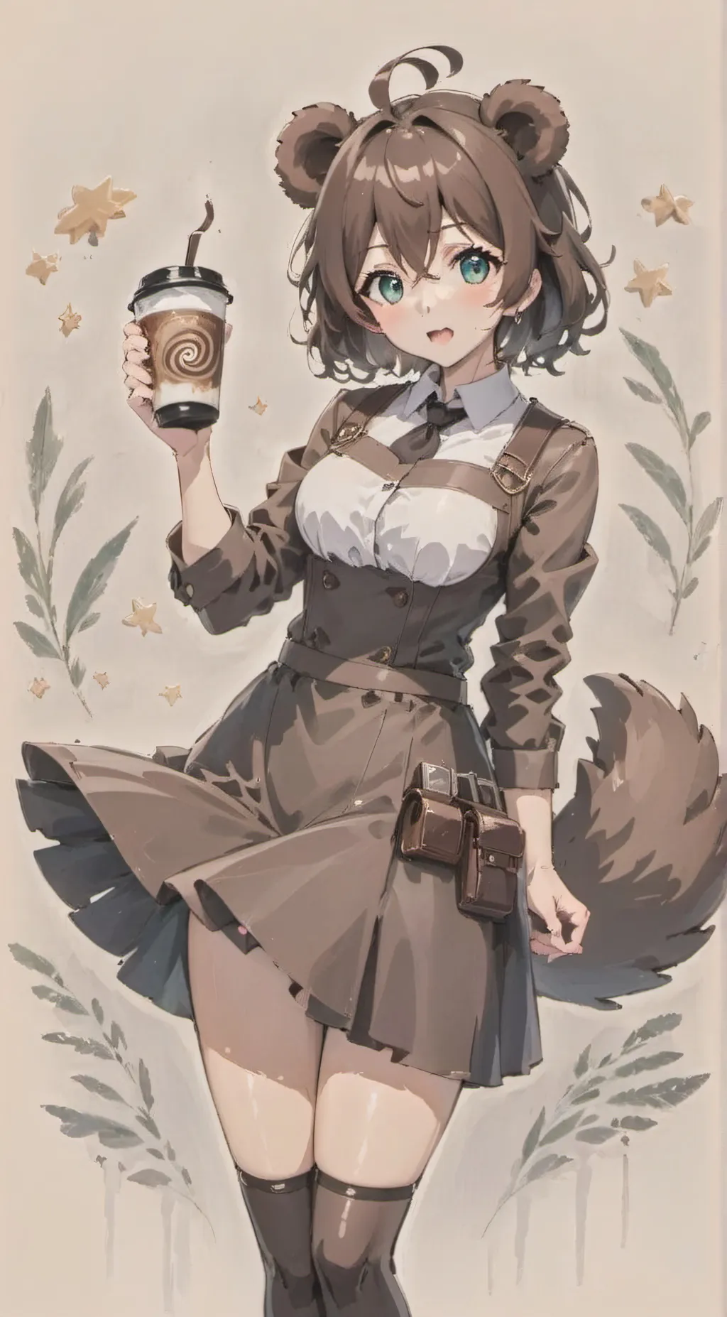 ai character: Cinnamon-bear background
