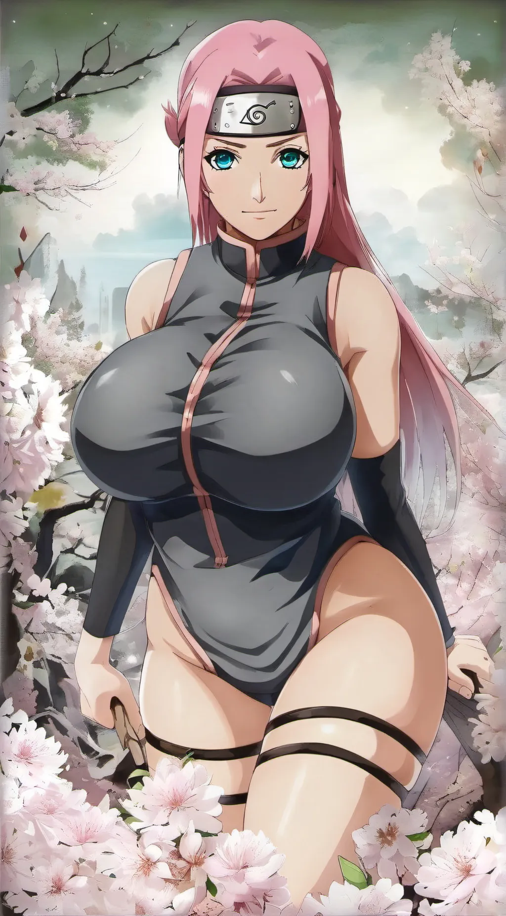 ai character: Sakura Haruno background