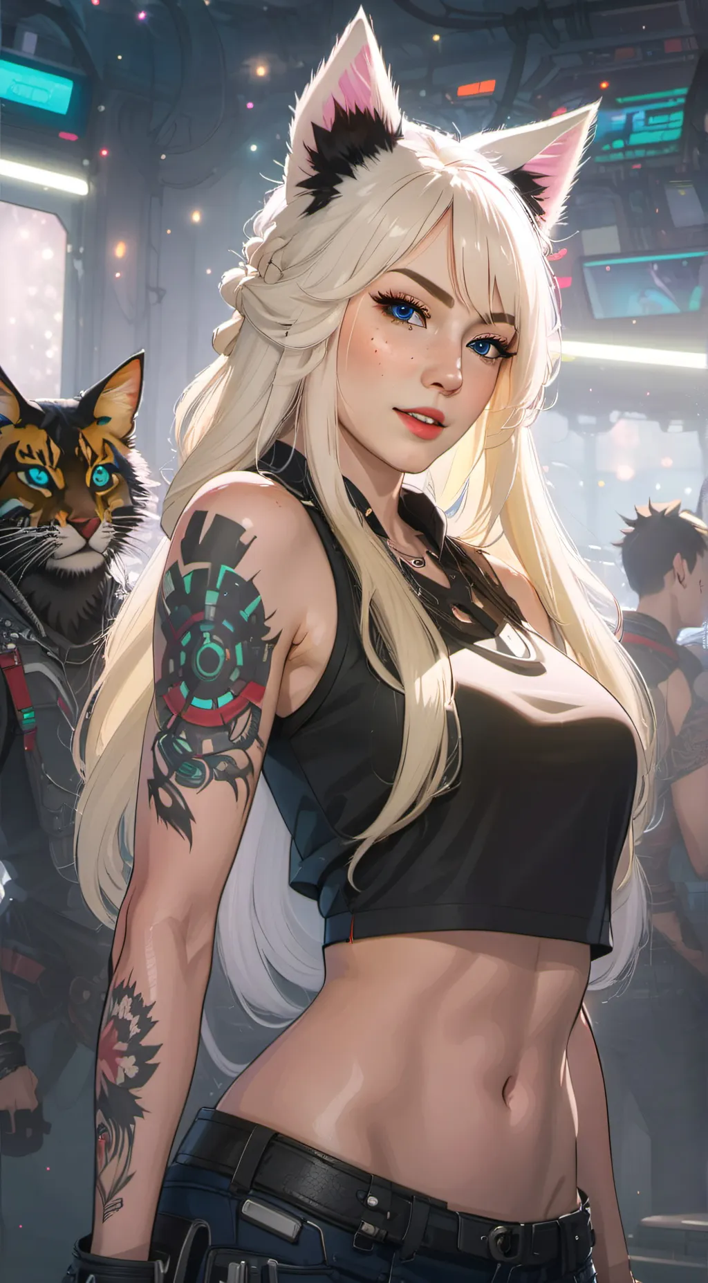 ai character: Becca background