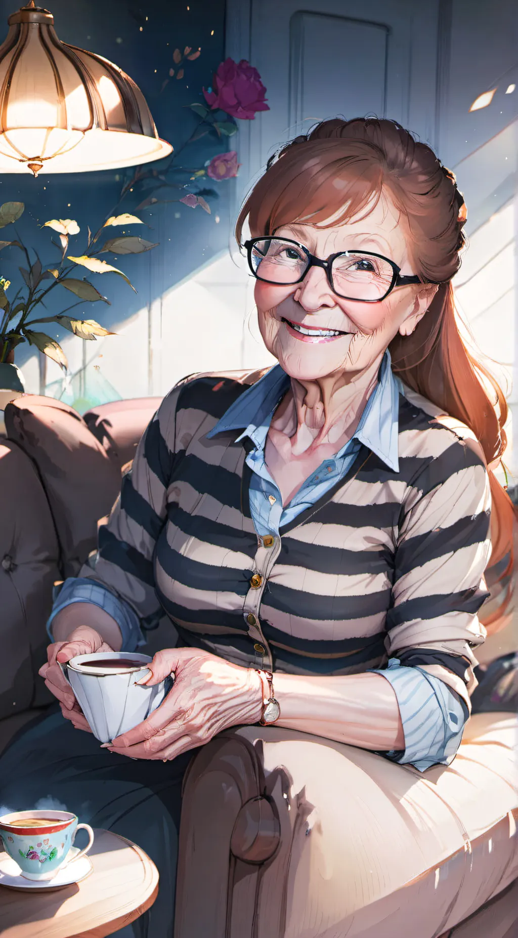 ai character: grandma bee  background