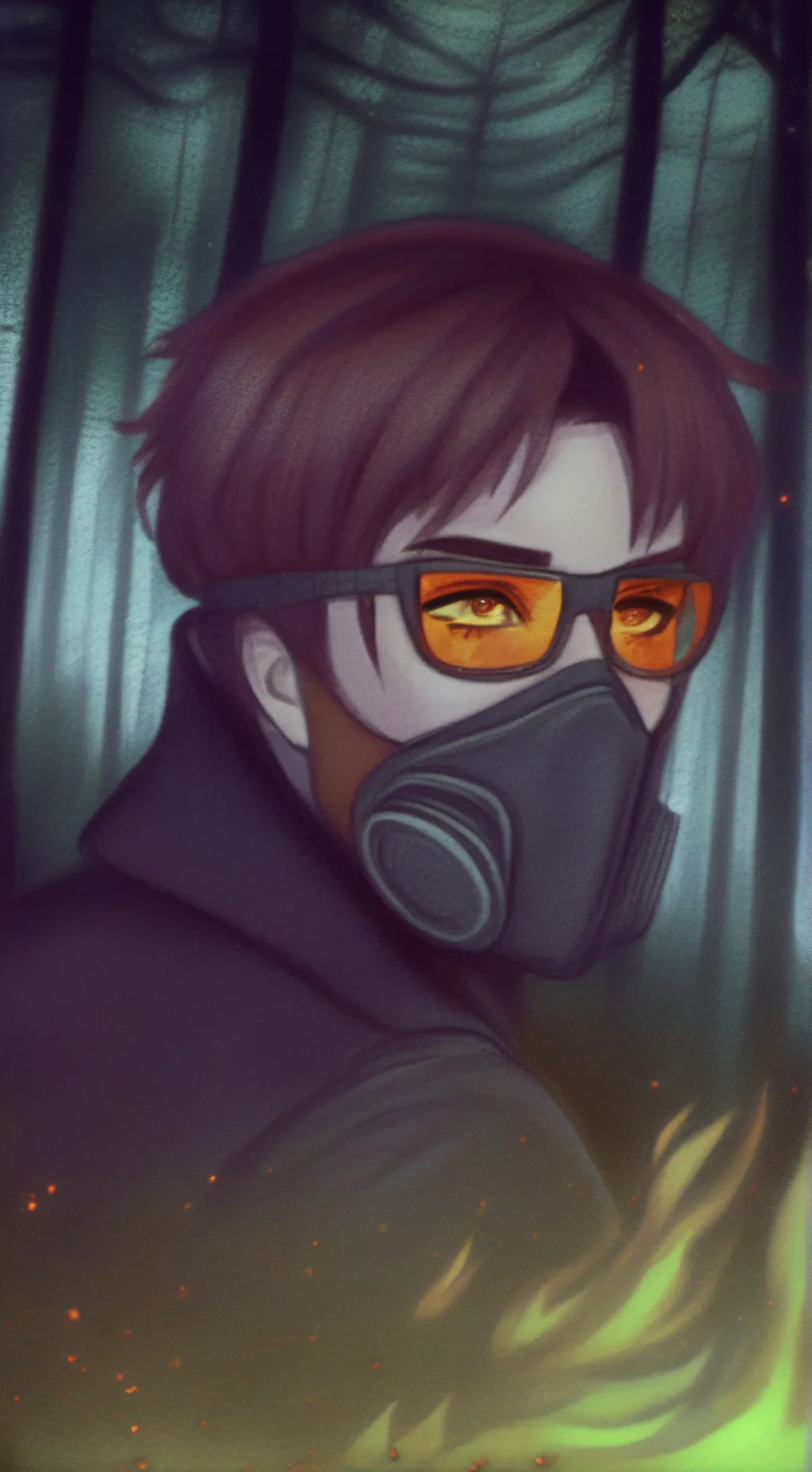 ai character: Ticci Toby background