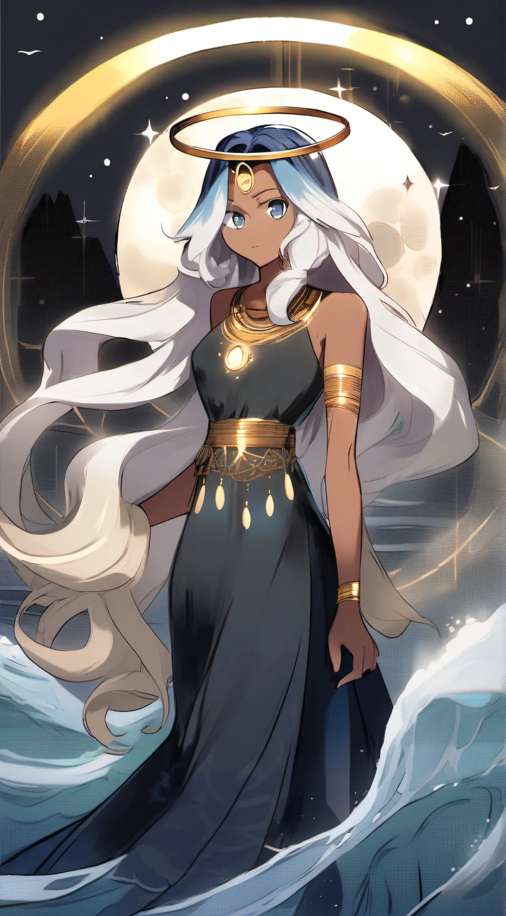 ai character: Sea fairy cookie  background