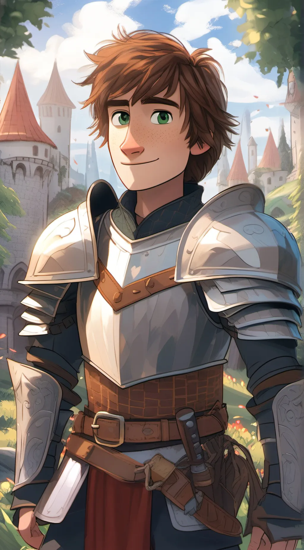 ai character: Hiccup  background
