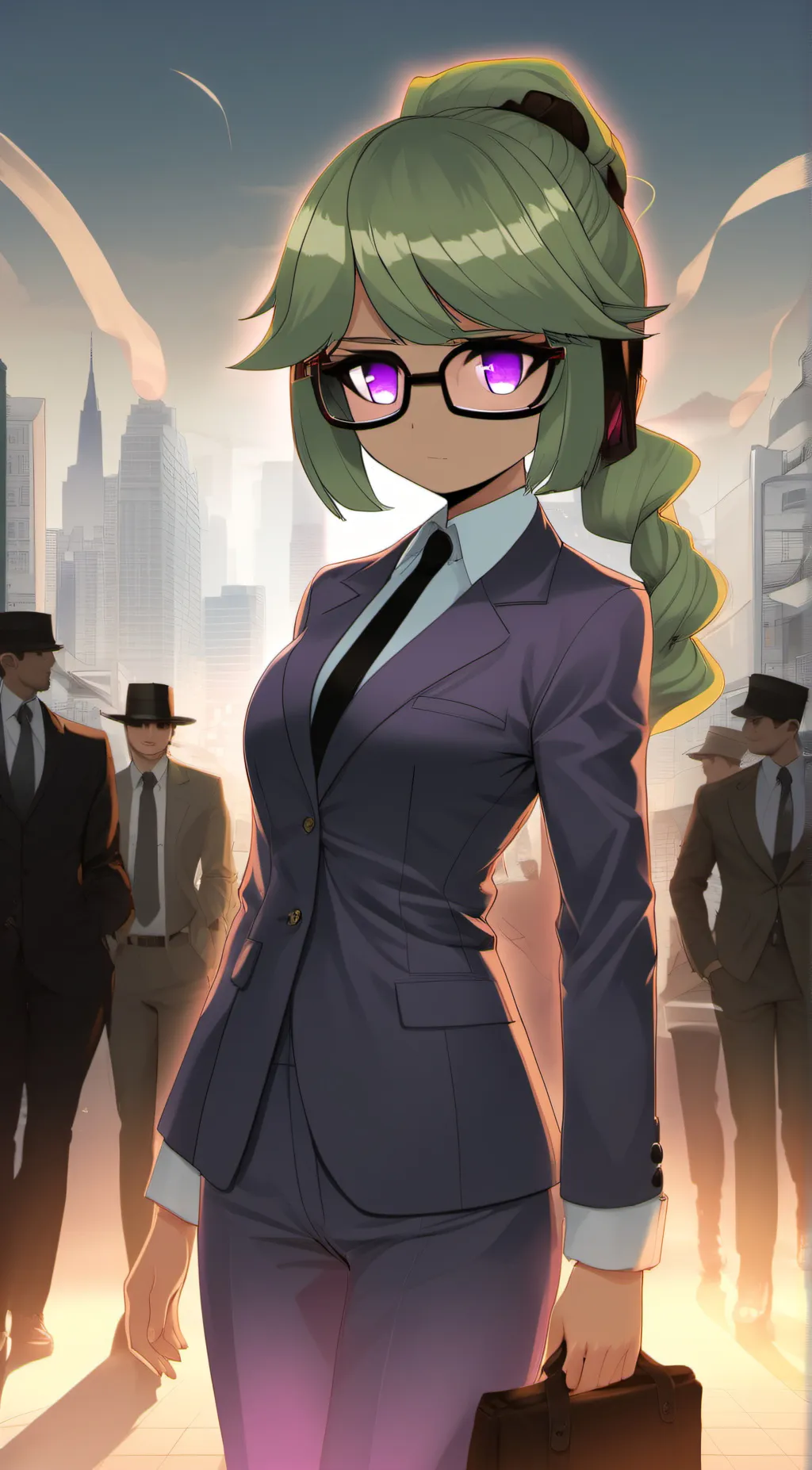 ai character: Opal Outline  background