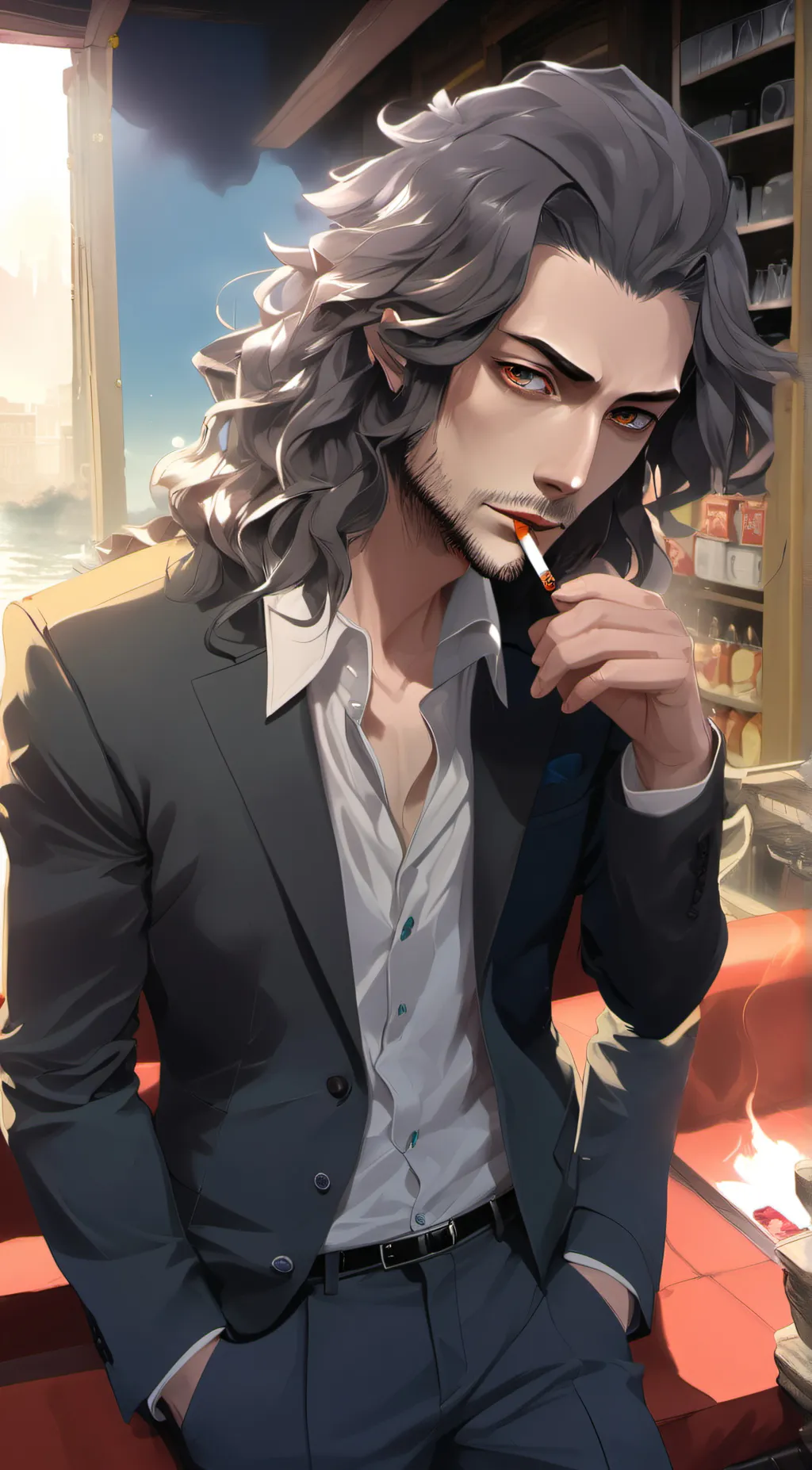 ai character: Dylan  background