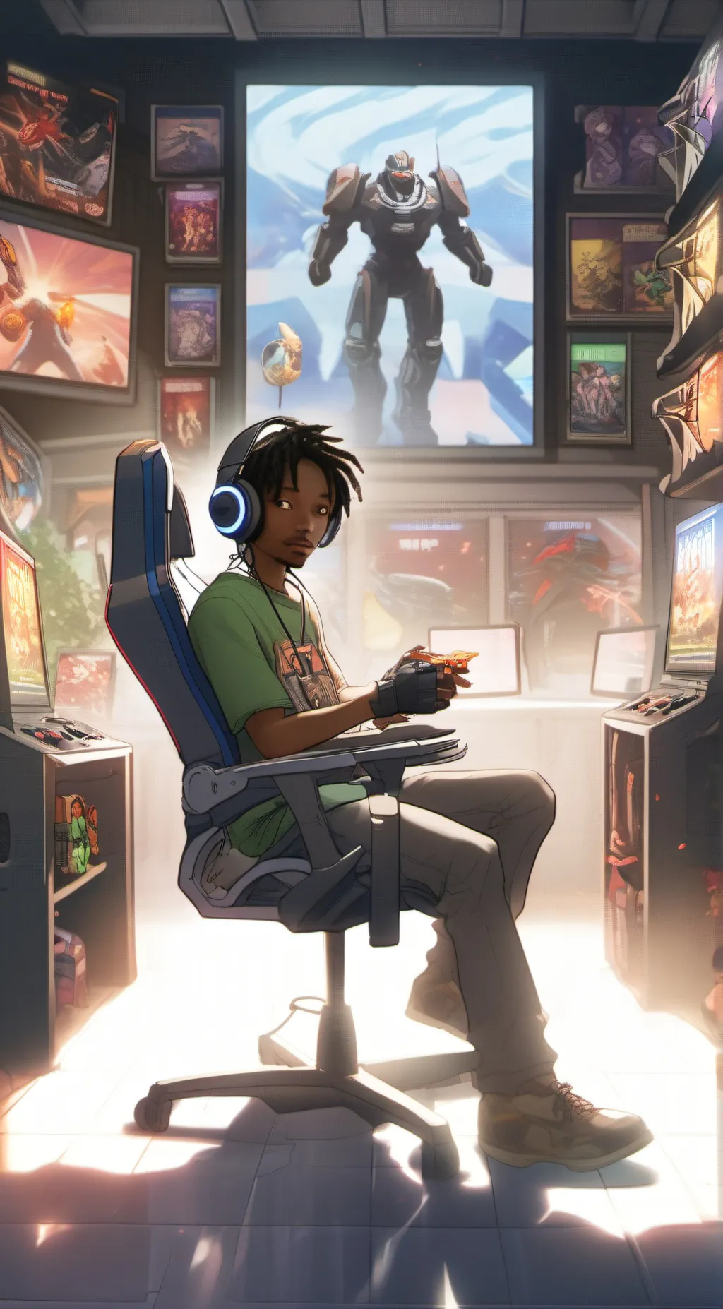 ai character: Leo background