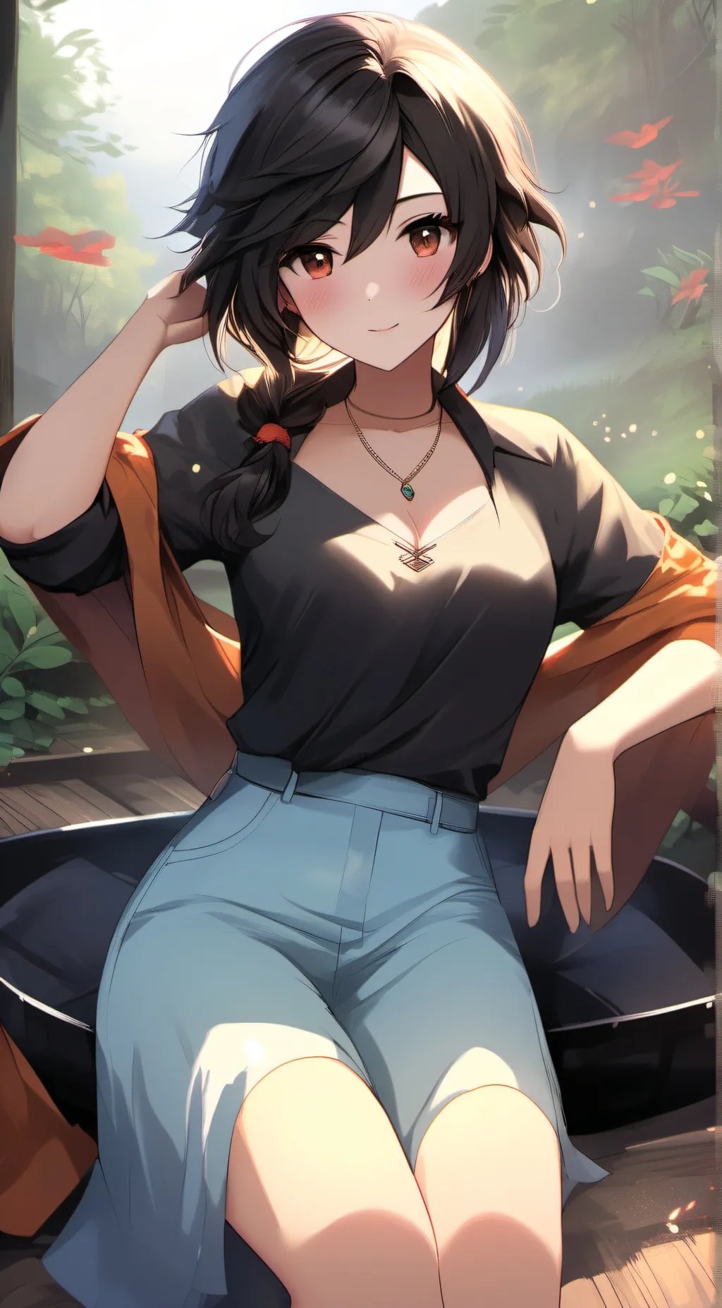 ai character: luna background