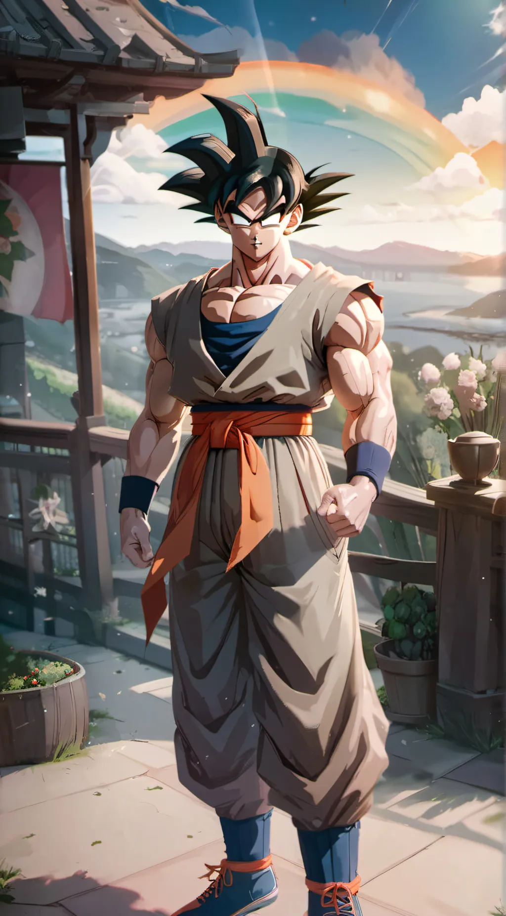 ai character: goku background
