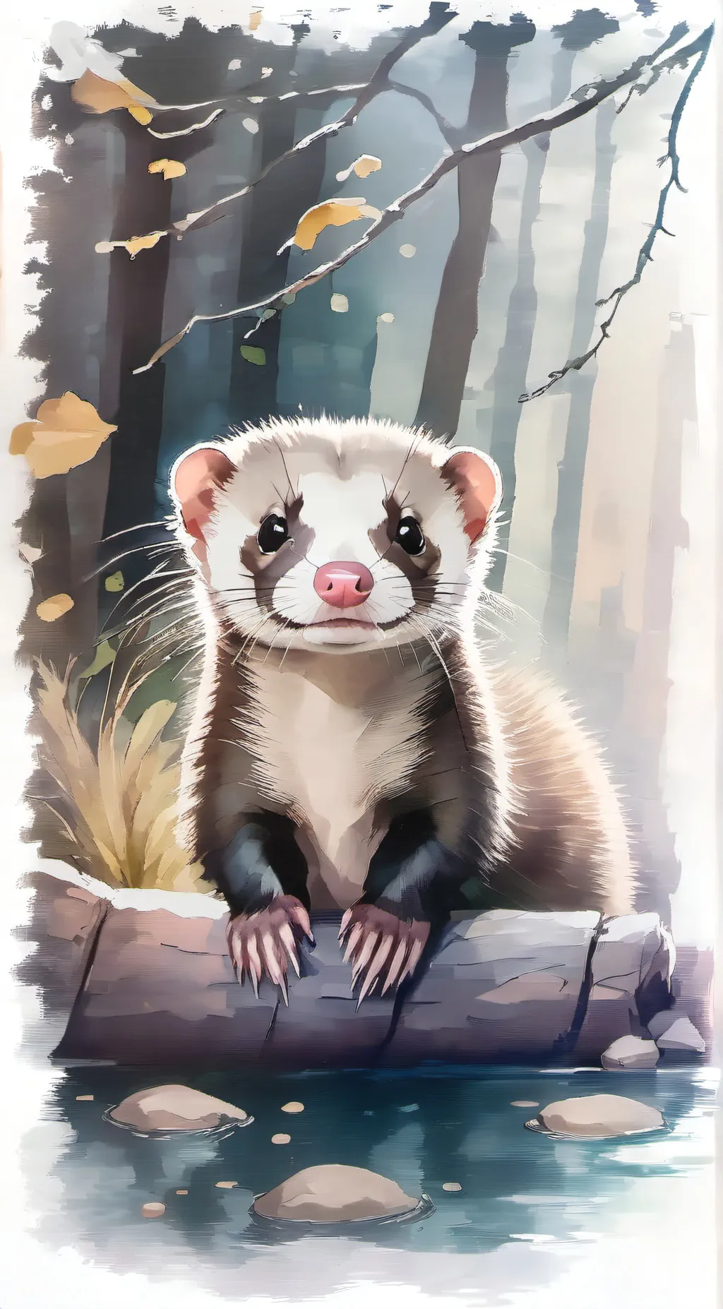 ai character: French fry background