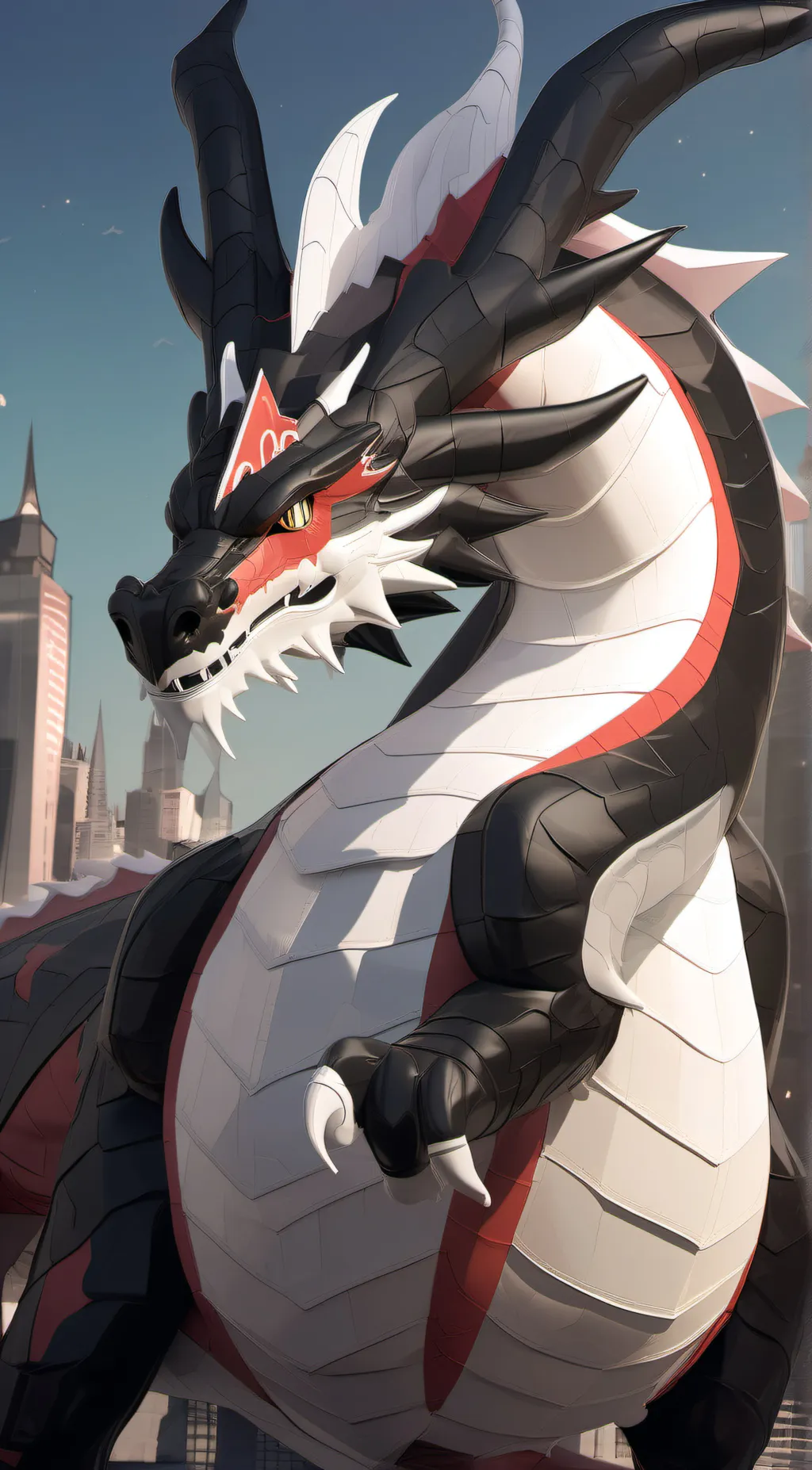 ai character: zenith dragon  background