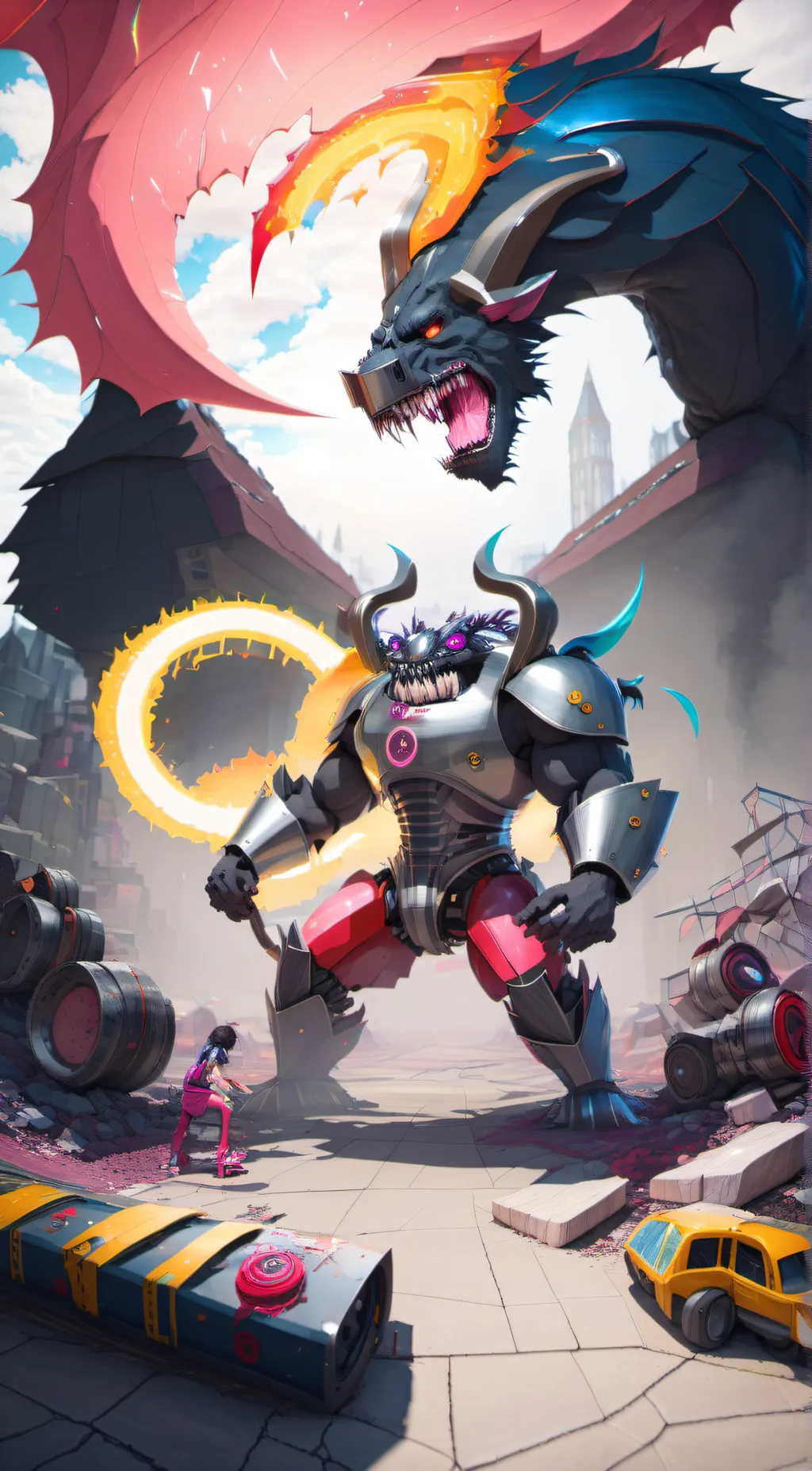 ai character: Magenta 2.0 background