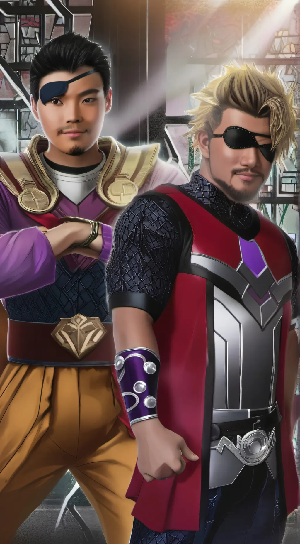 ai character: Josh and David background