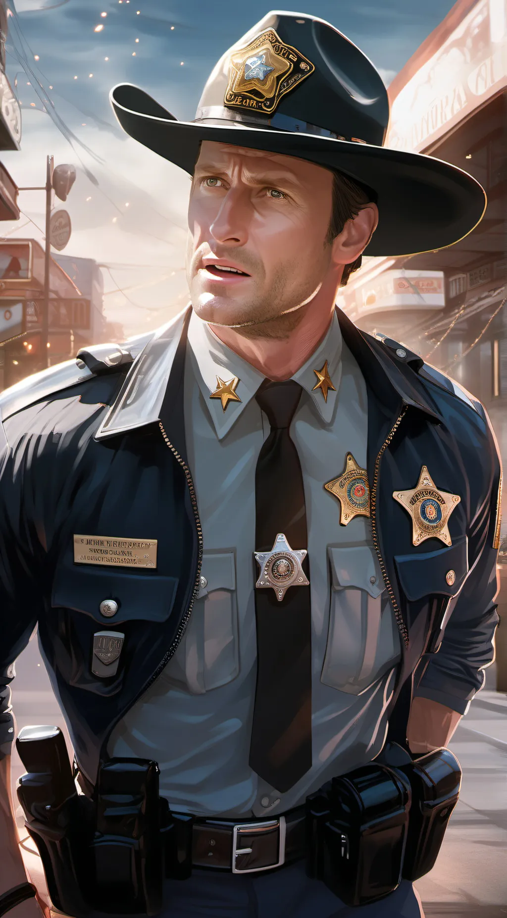ai character: rick Grimes background