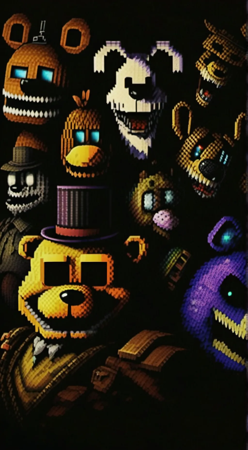 ai character: fnia 4  background