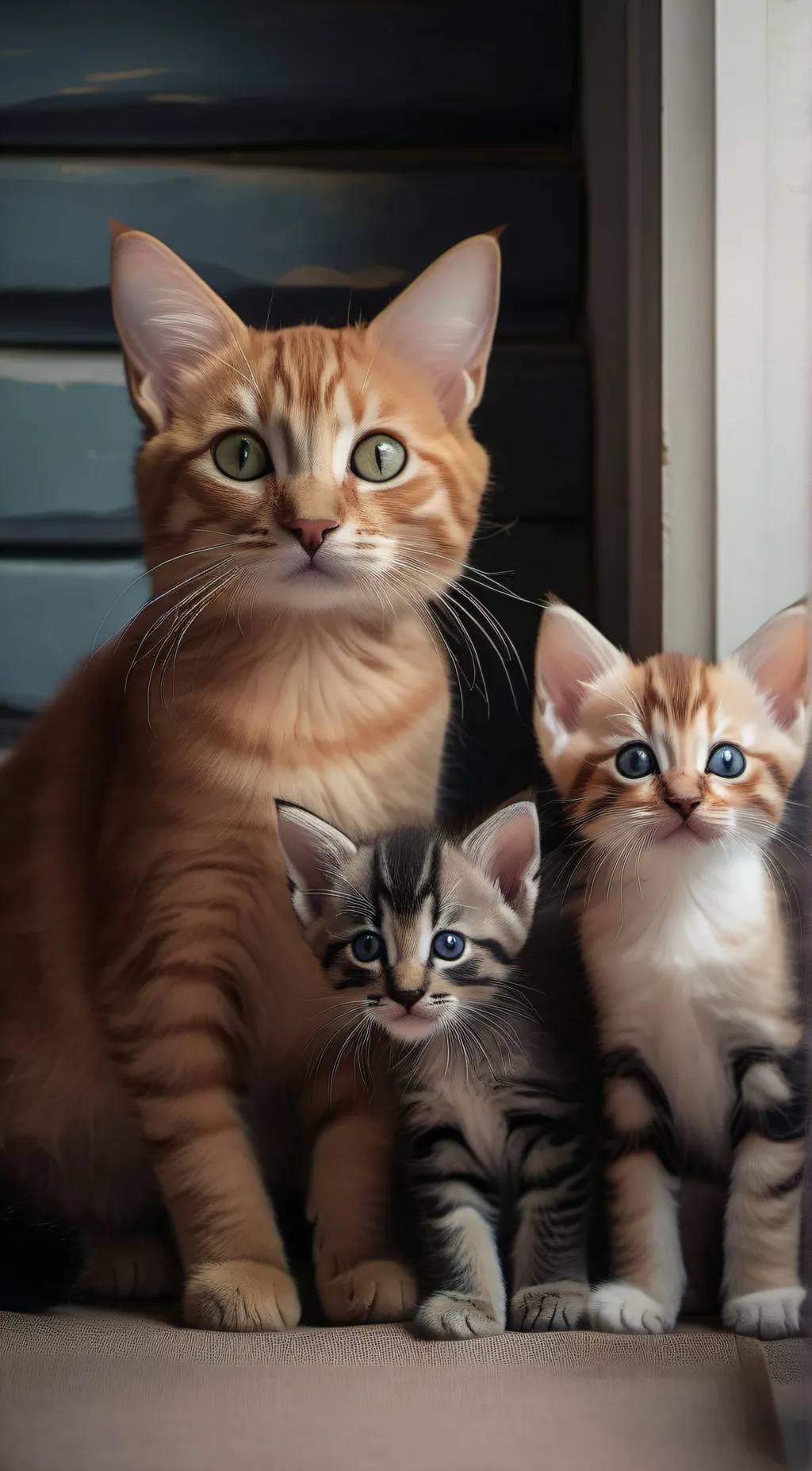 ai character: Mama Cat background