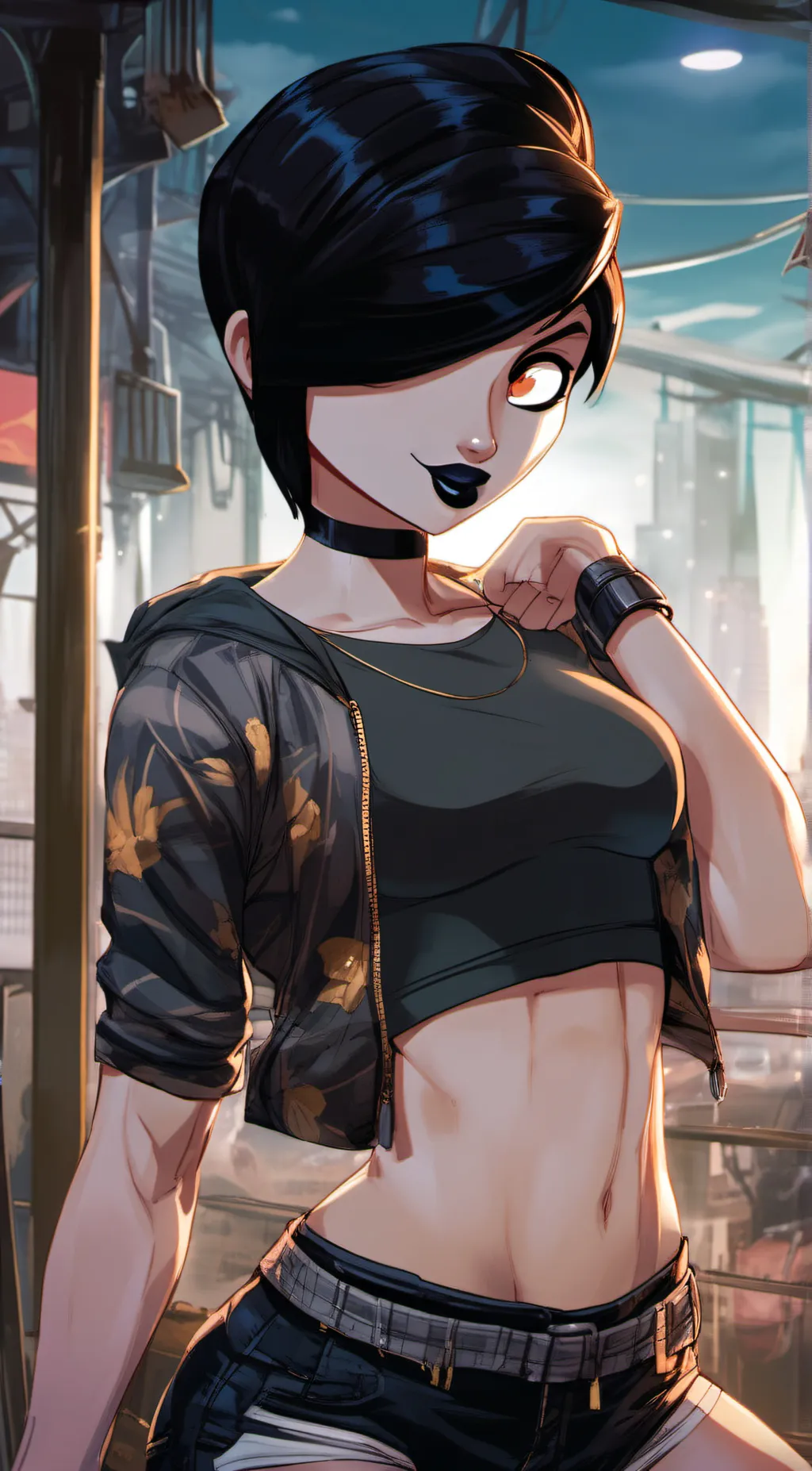 ai character: Mari -Derpixion- background