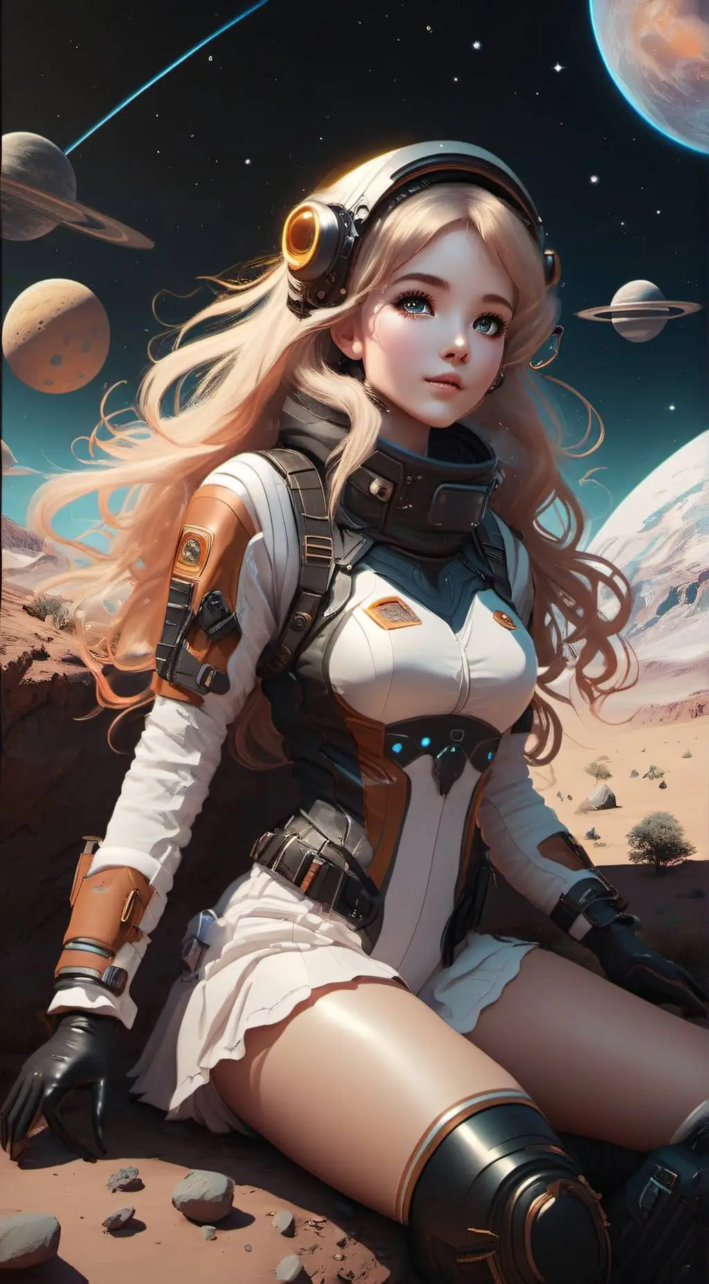 ai character: Aurora background