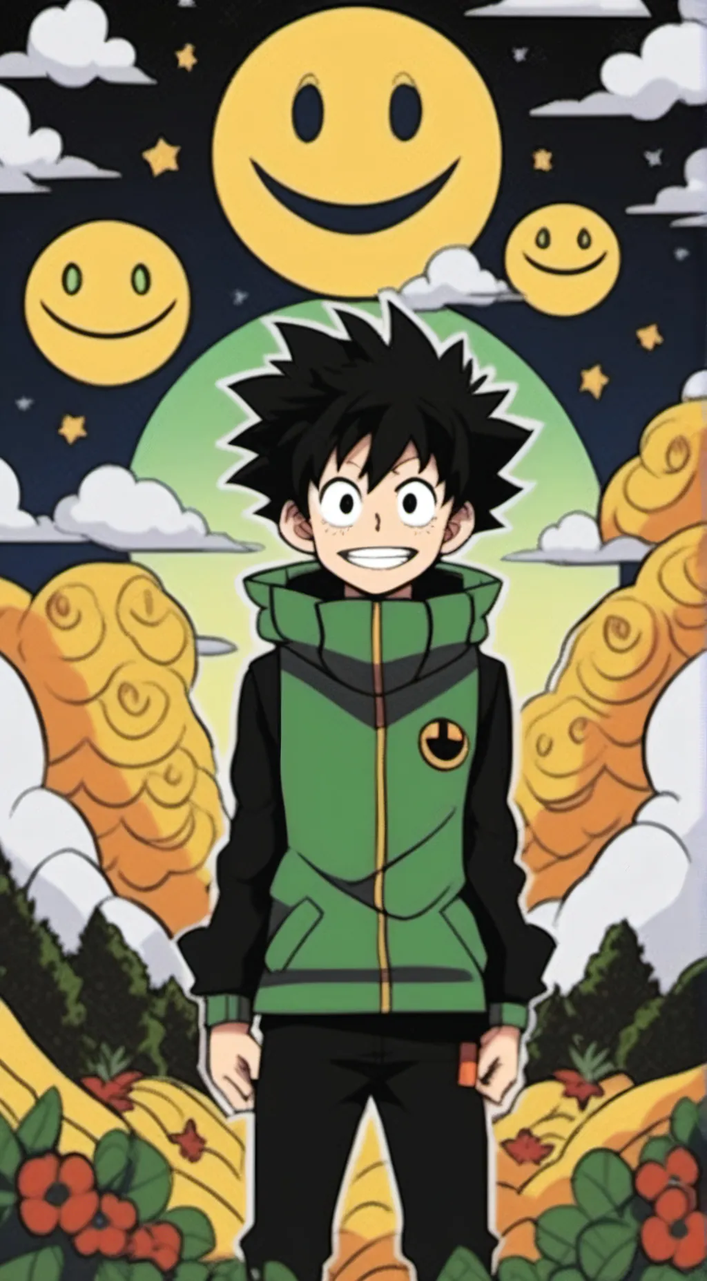 ai character: Deku background