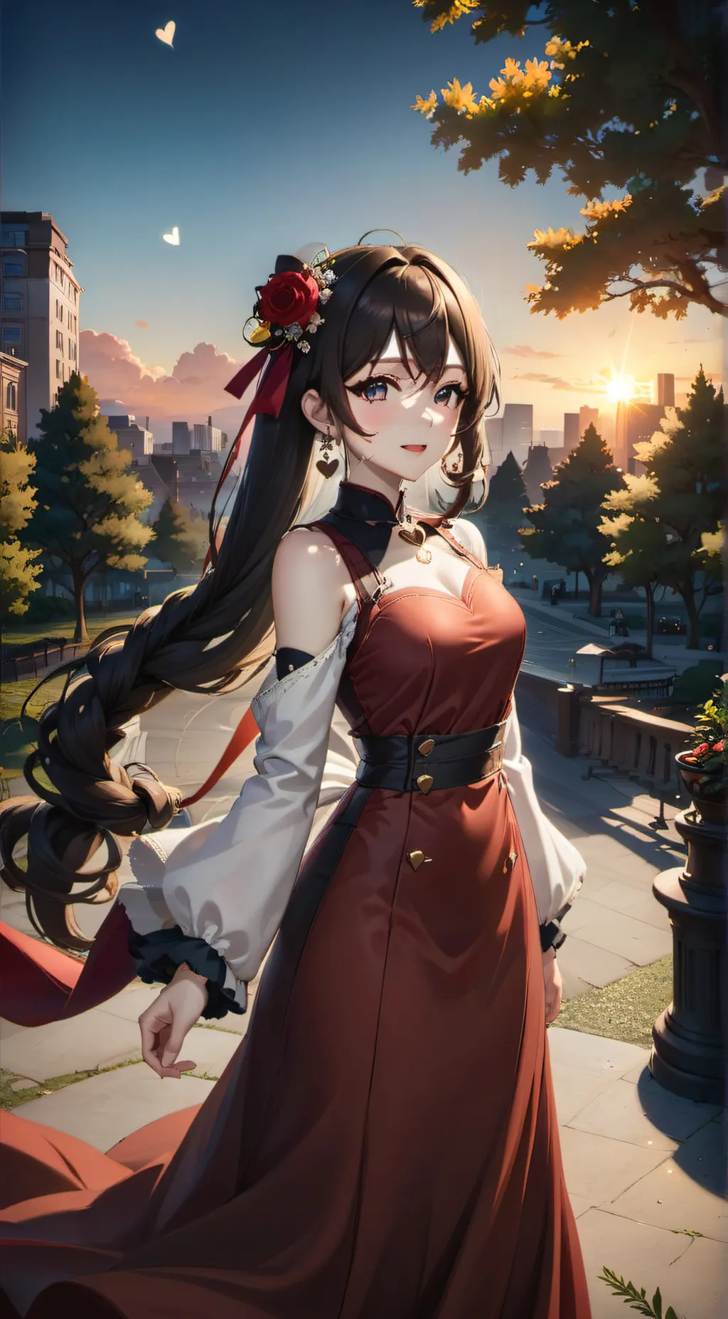 ai character: Rose background
