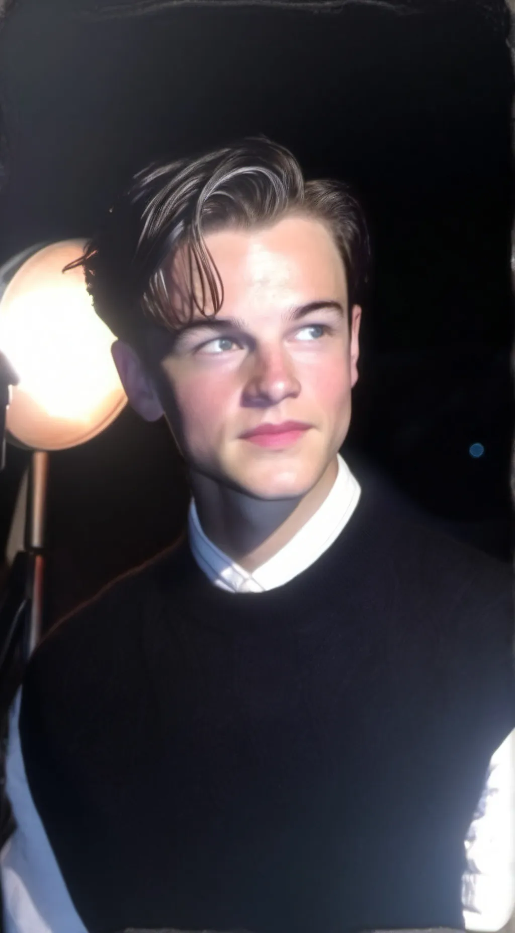 ai character: Leonardo DiCaprio  background