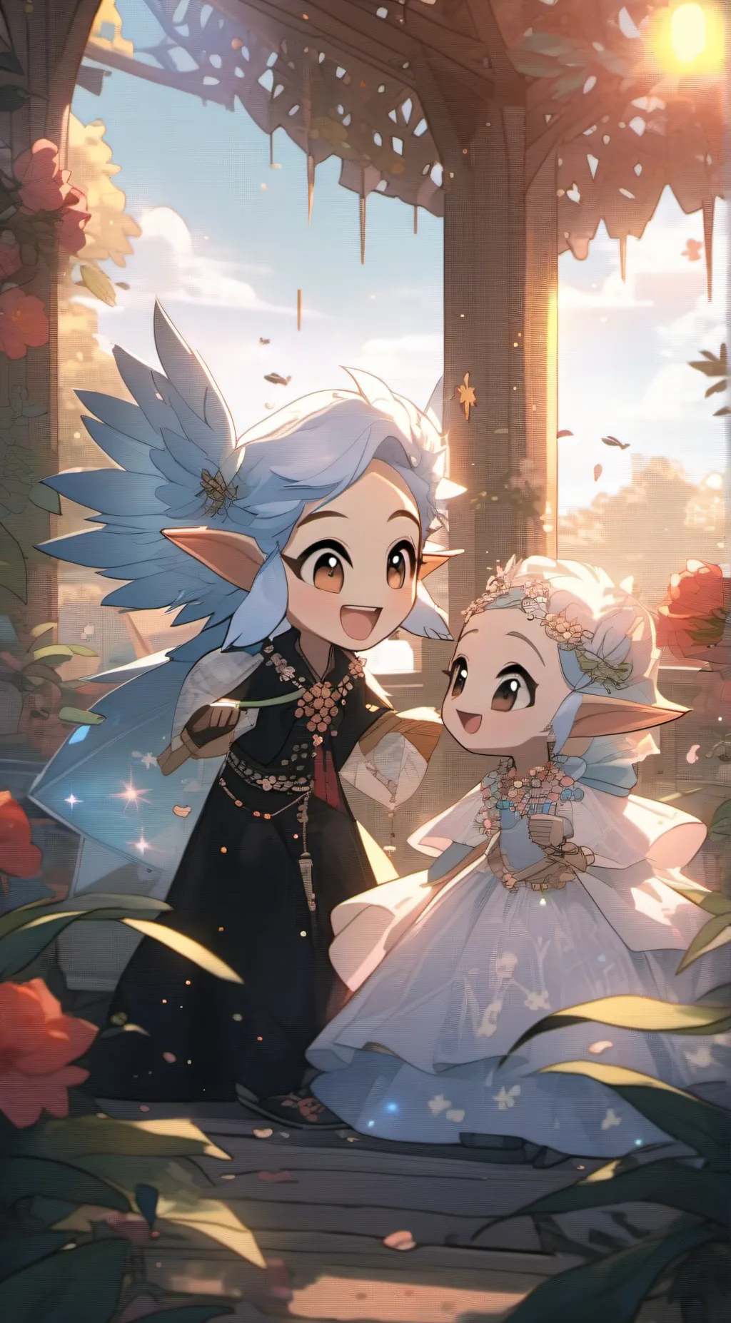 ai character: Sparkie  background
