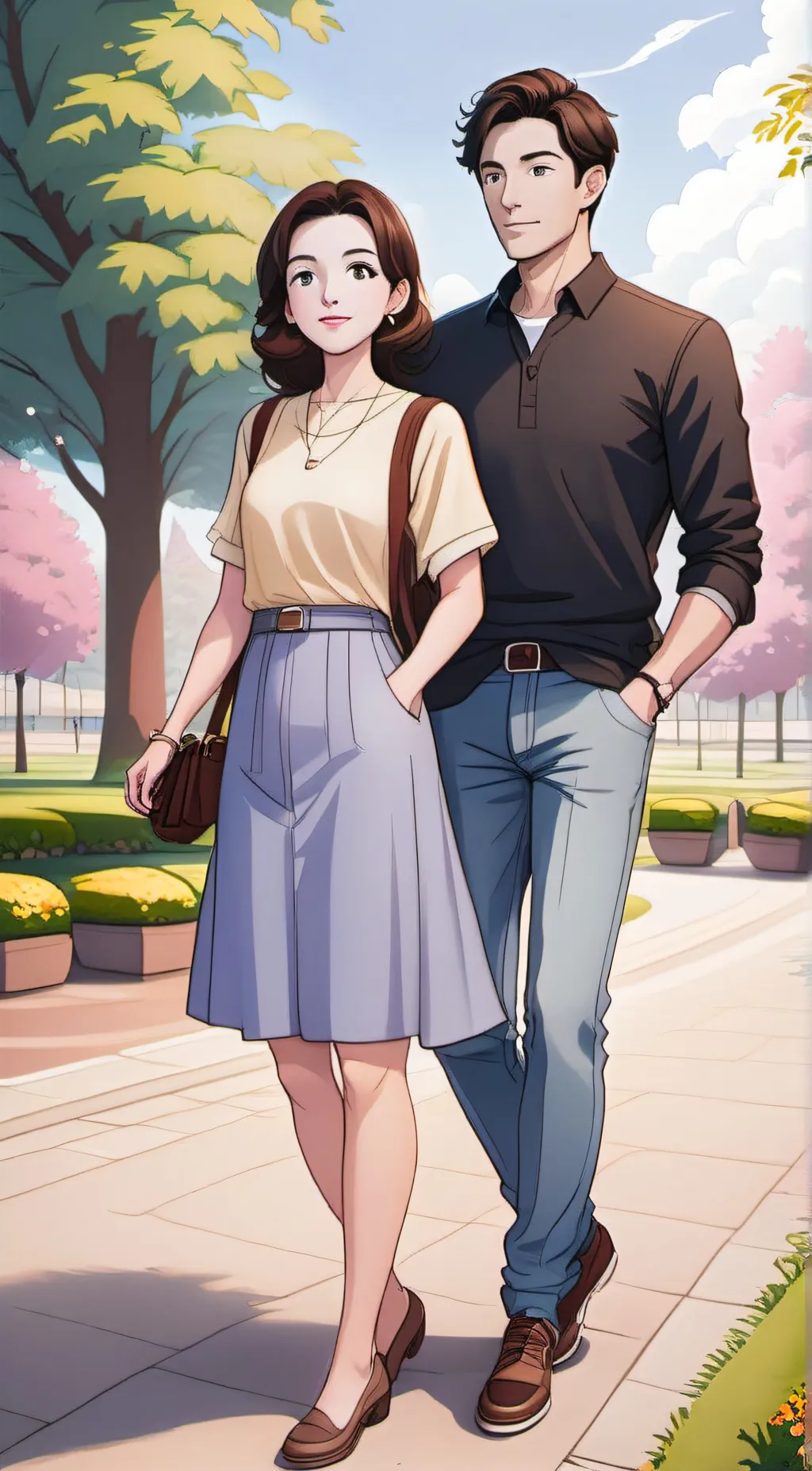 ai character: Ella and Jack background