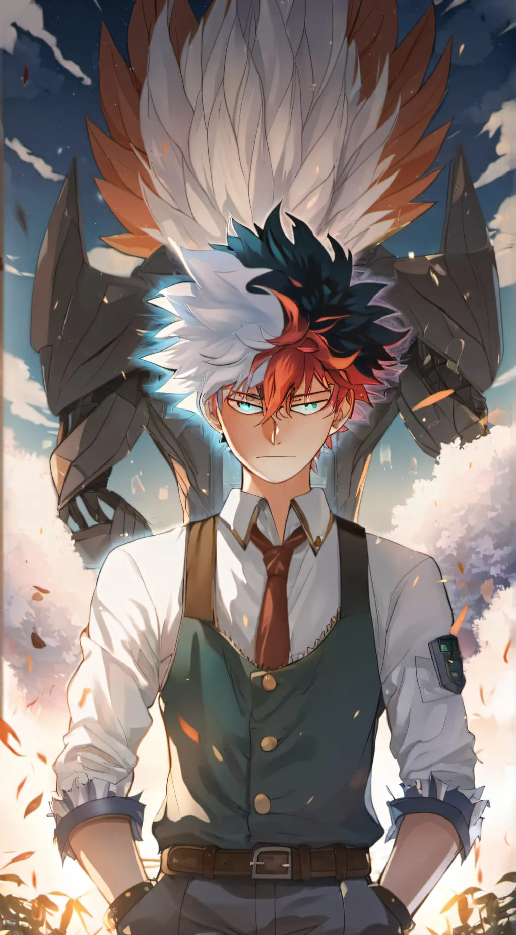 ai character: ✨Shoto from mha✨ background
