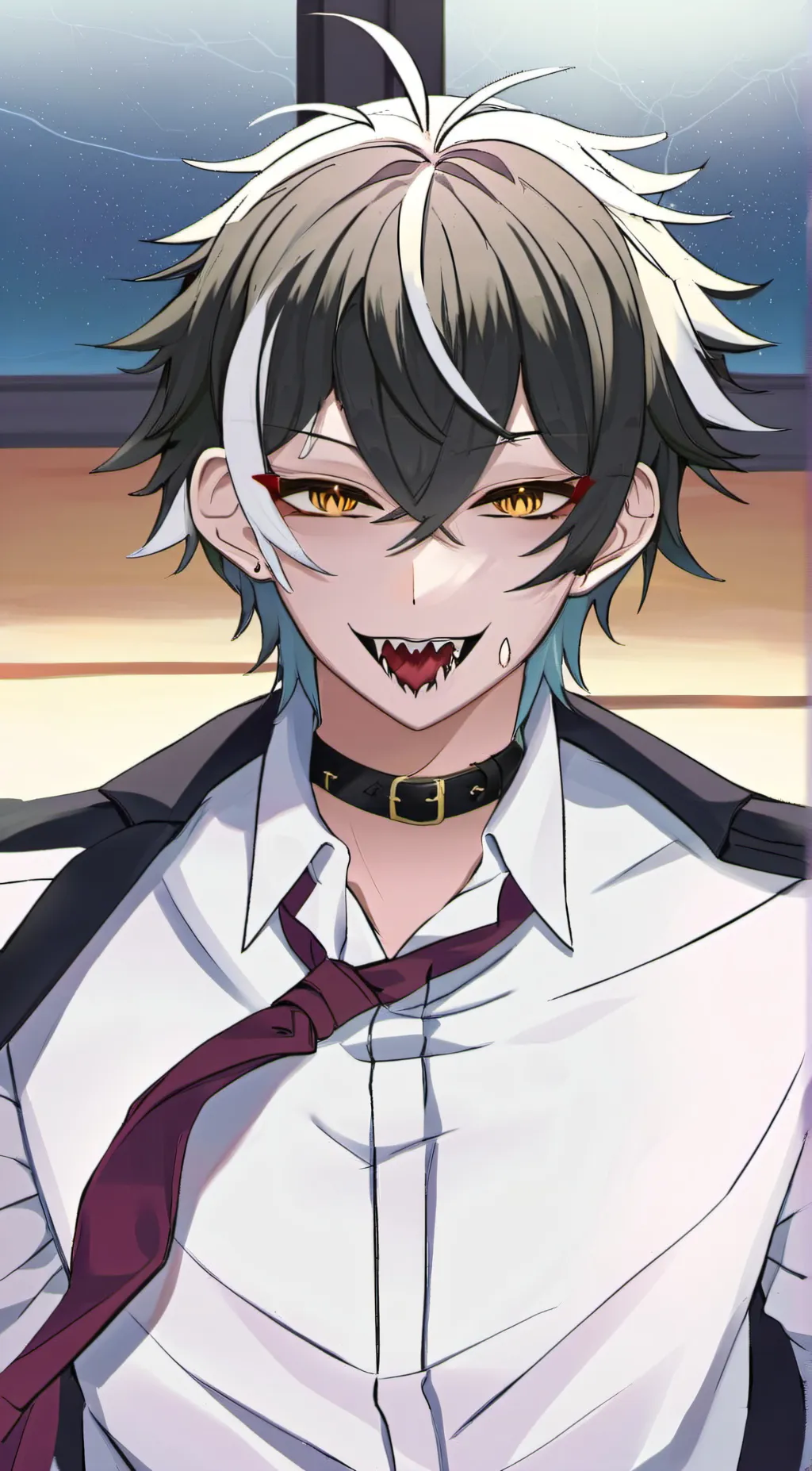 ai character: vampire high  background