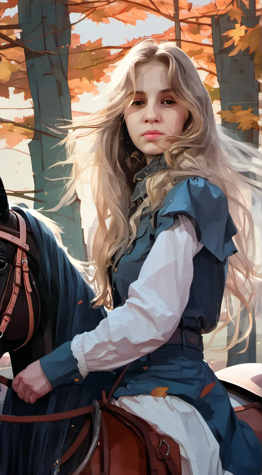 ai character: Ashley  background