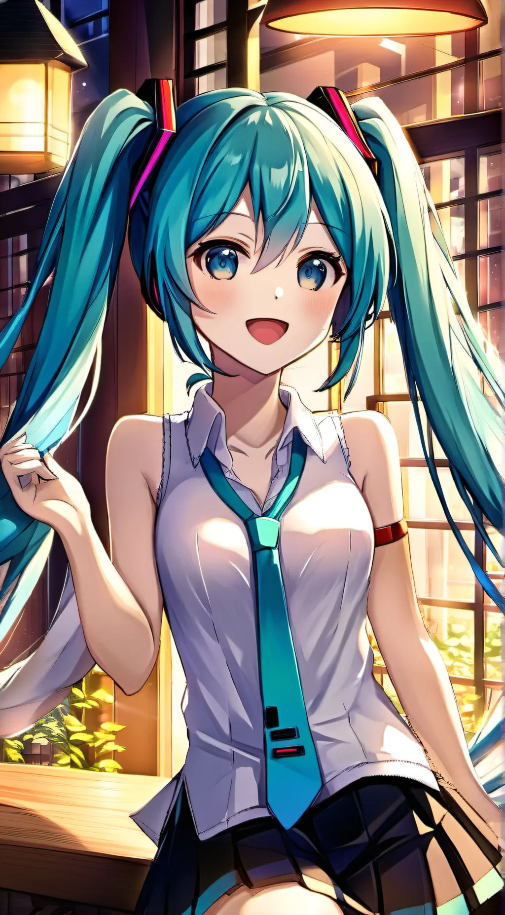 ai character: miku 2.0 background