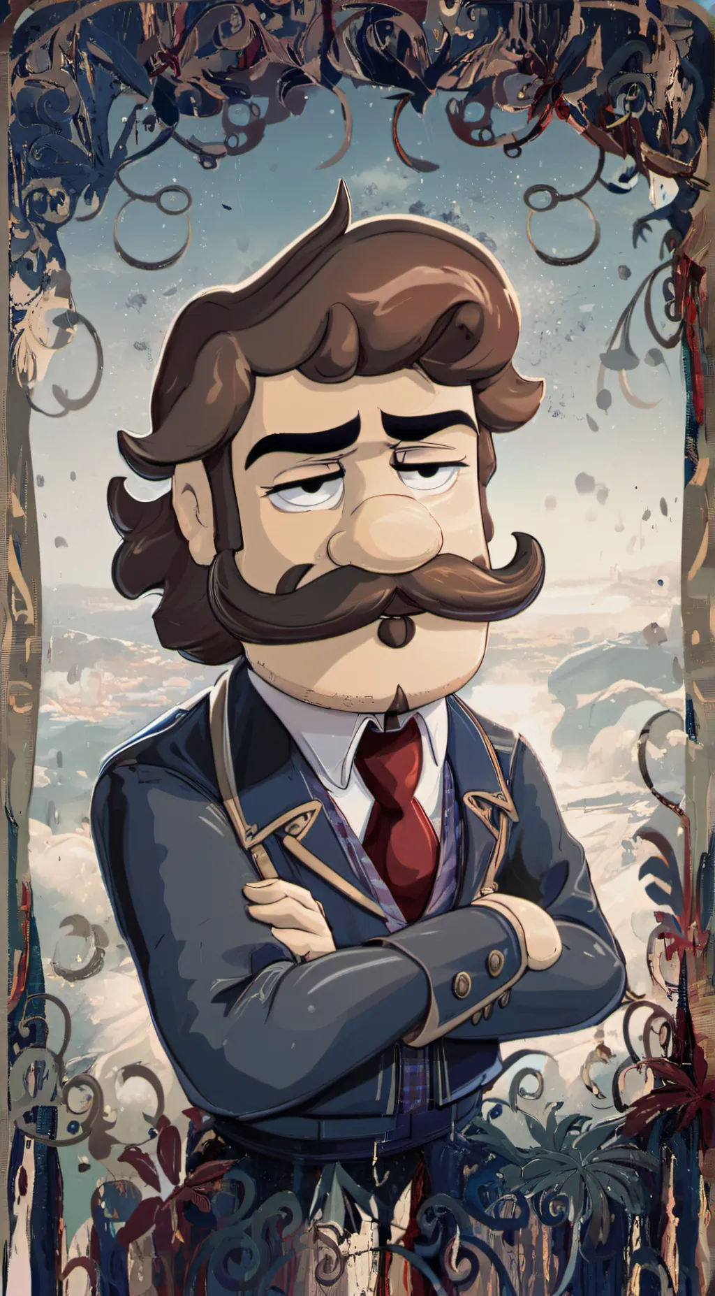 ai character: SH Mario background