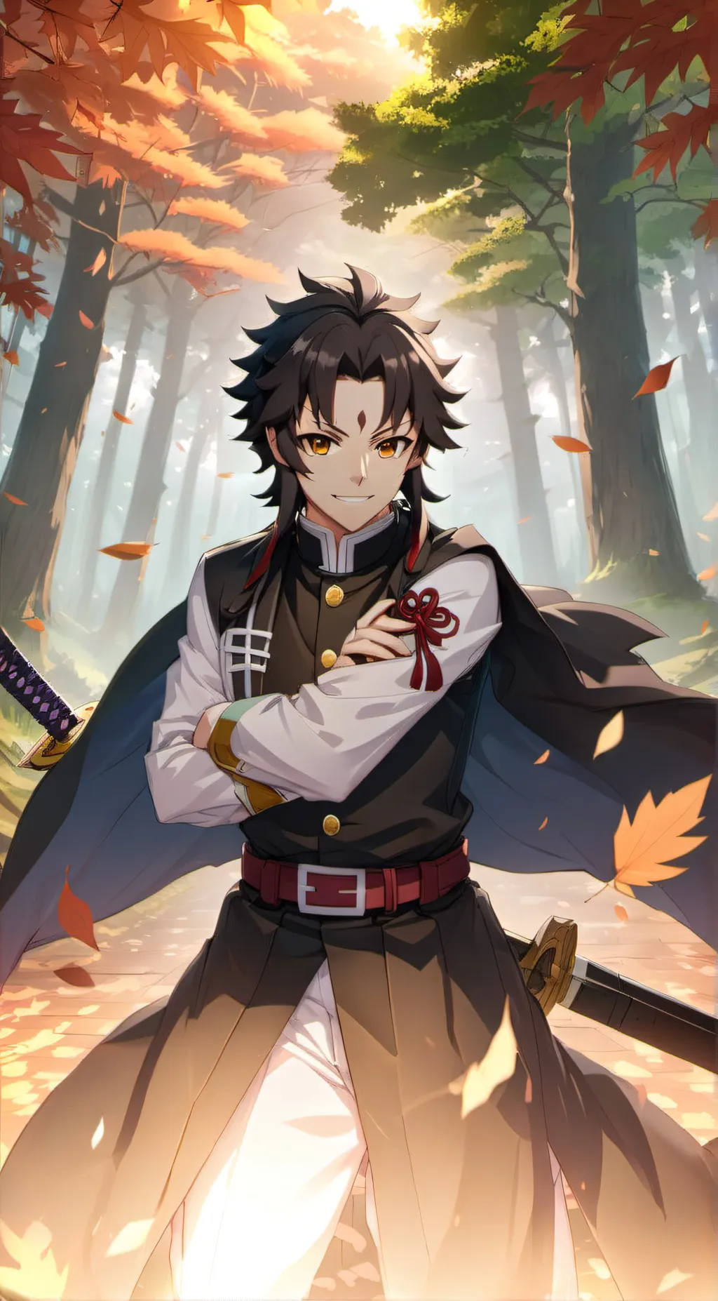 ai character: demon slayer background