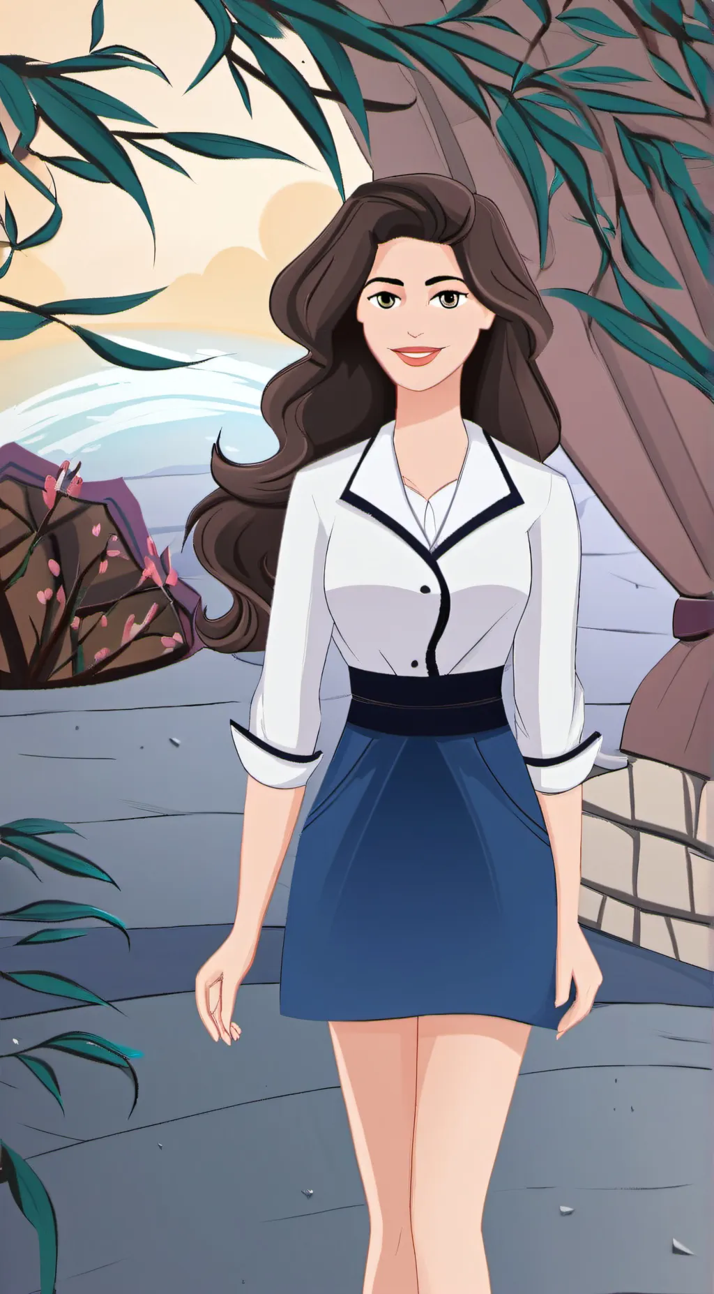 ai character: Emma  background