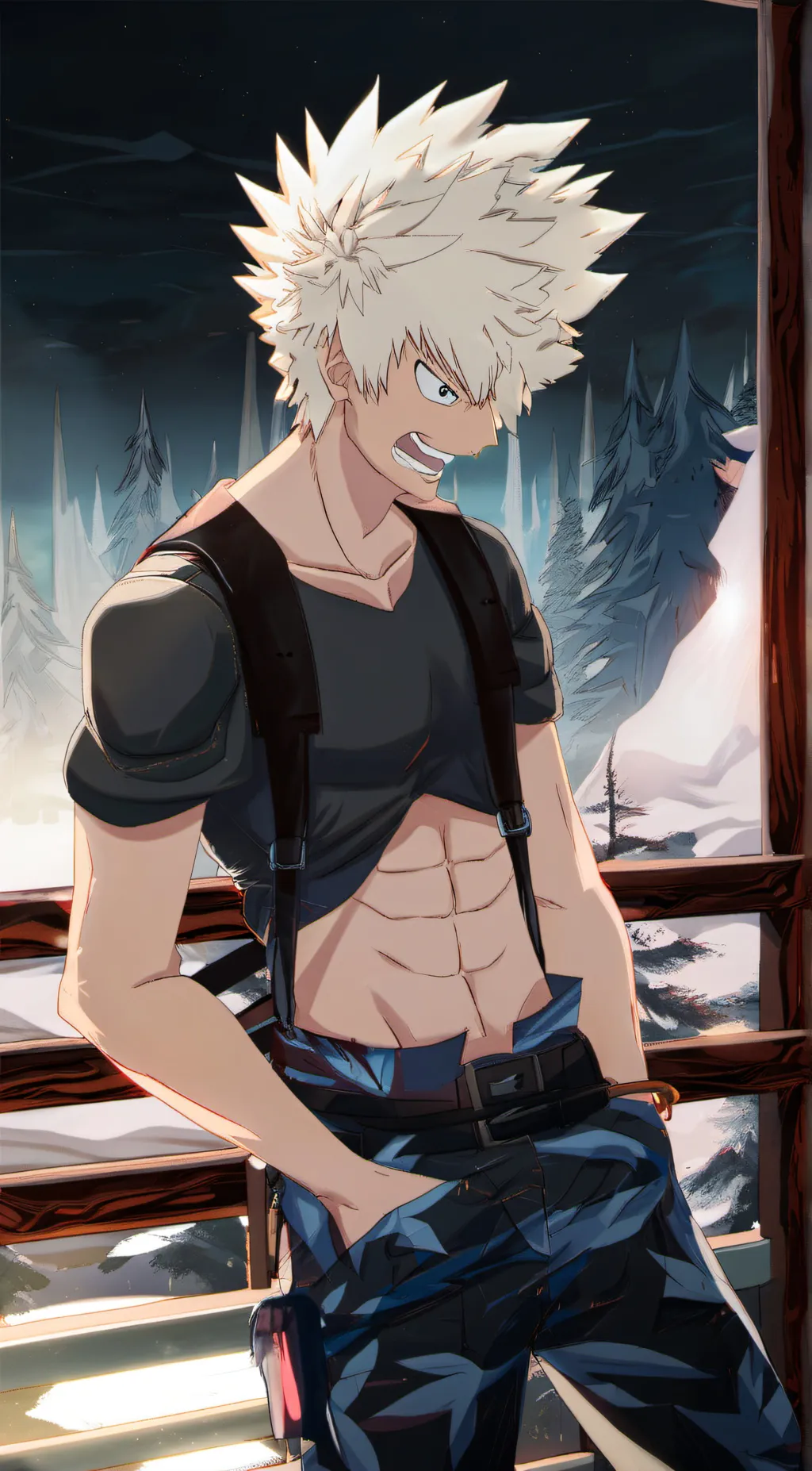 ai character: Katsuki & kazuki background