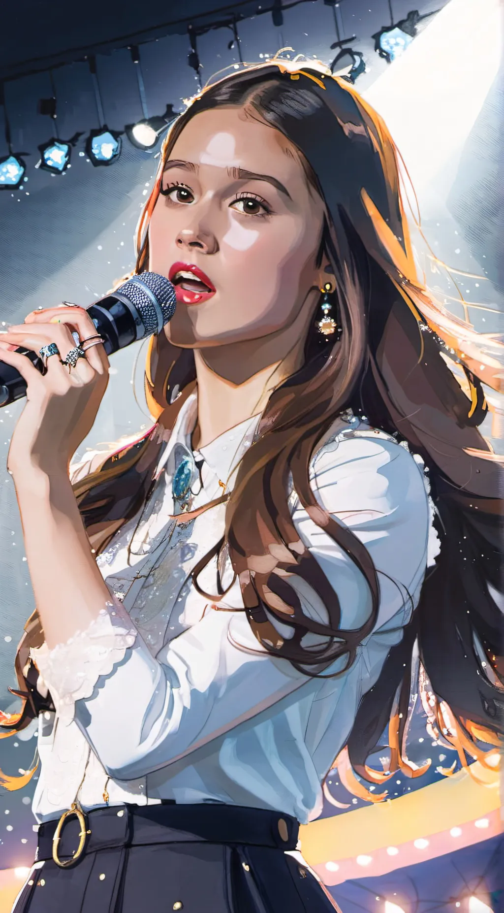 ai character: Olivia Rodrigo background