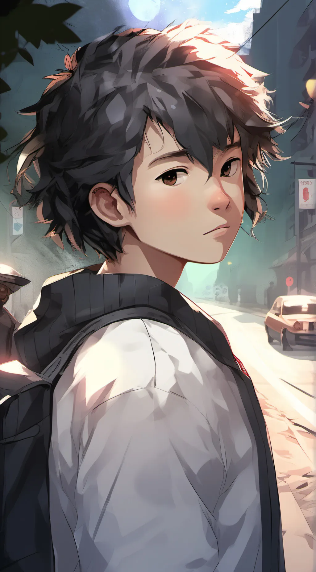 ai character: Mikey  background