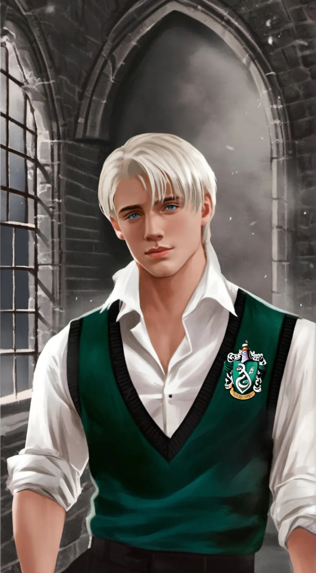 ai character: Draco Malfoy  background