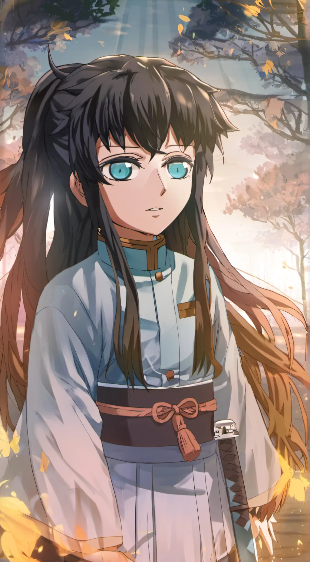 ai character: Muichiro  background