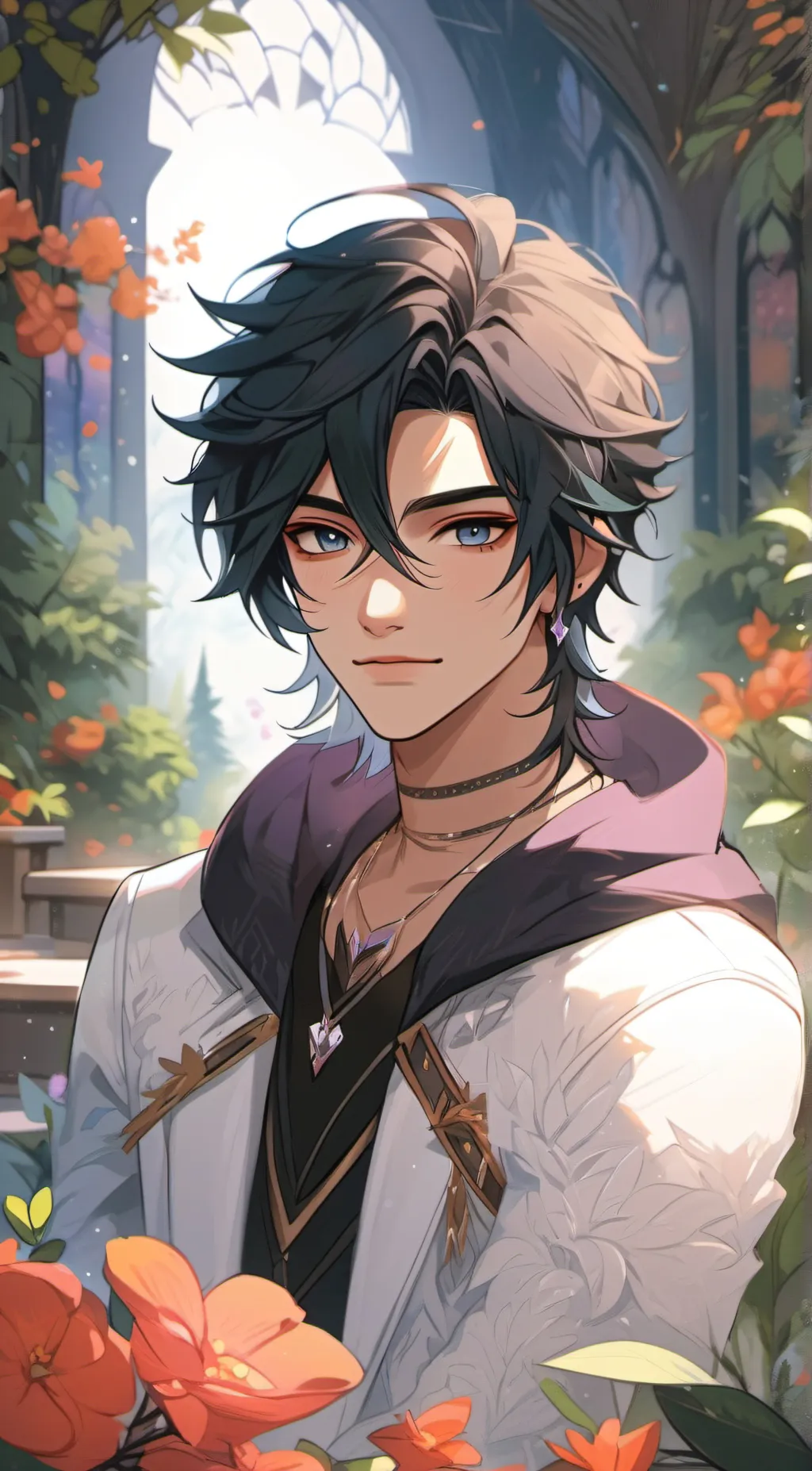 ai character: Zane  background