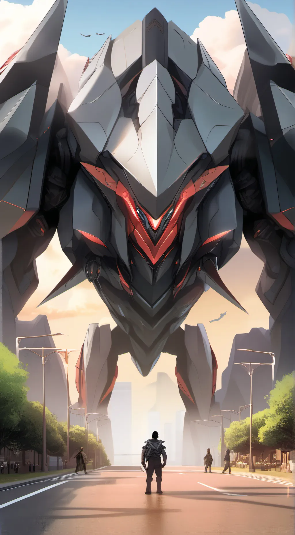ai character: Destroyer omega background